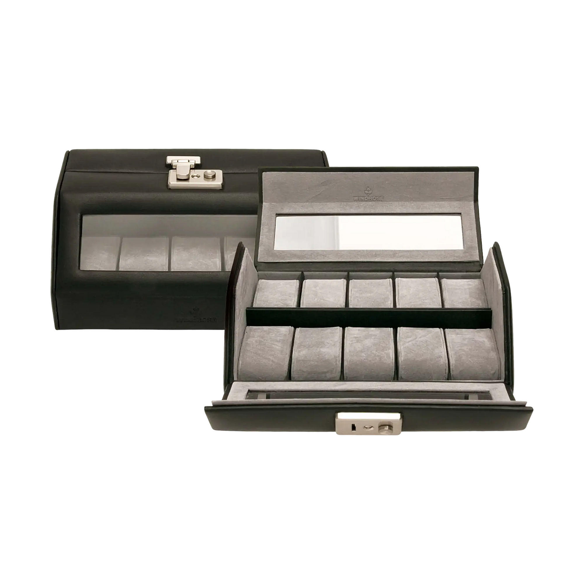 Scatola per orologi Nappa / nero (pelle bovina integrale)