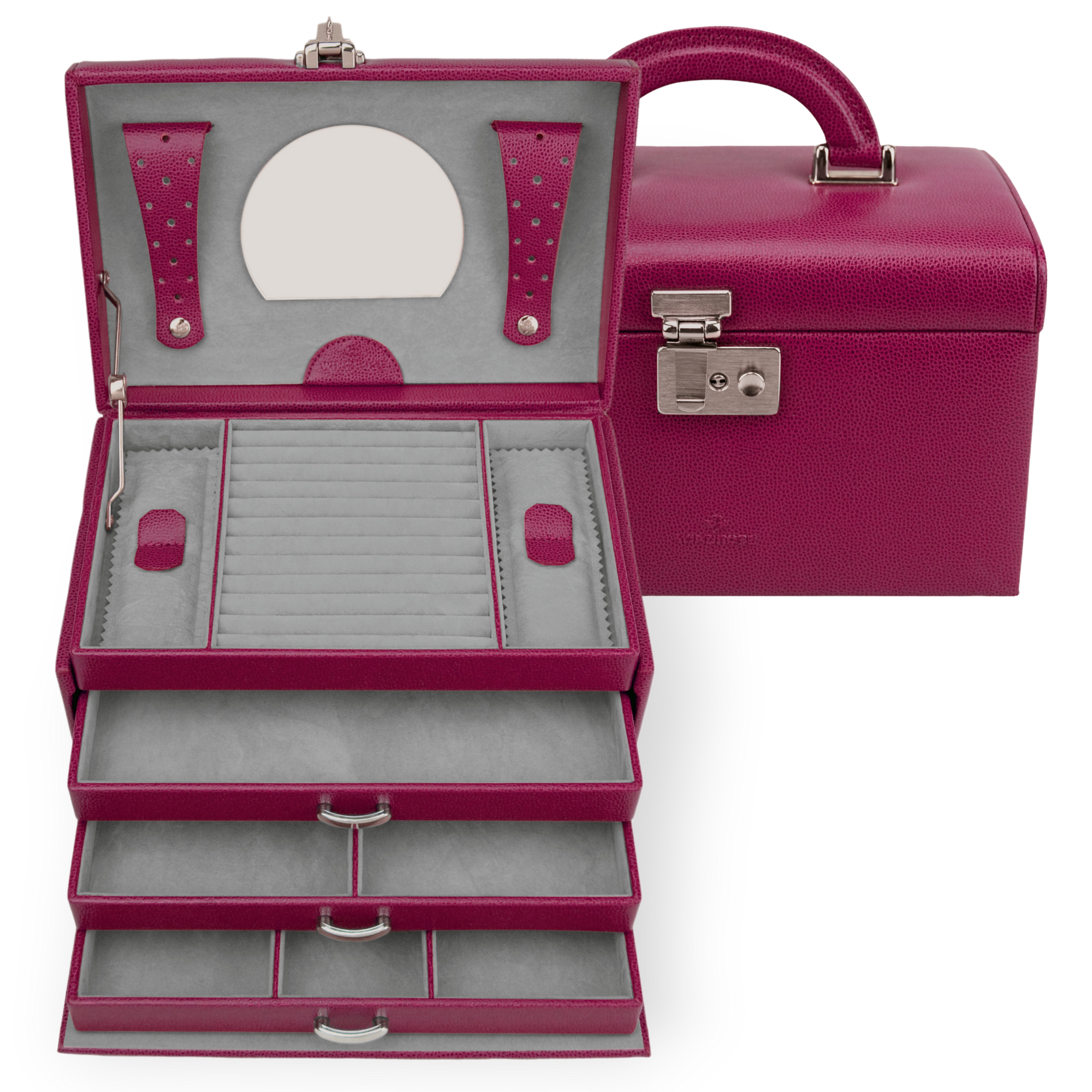 Portagioie Beluga / berry (pelle)