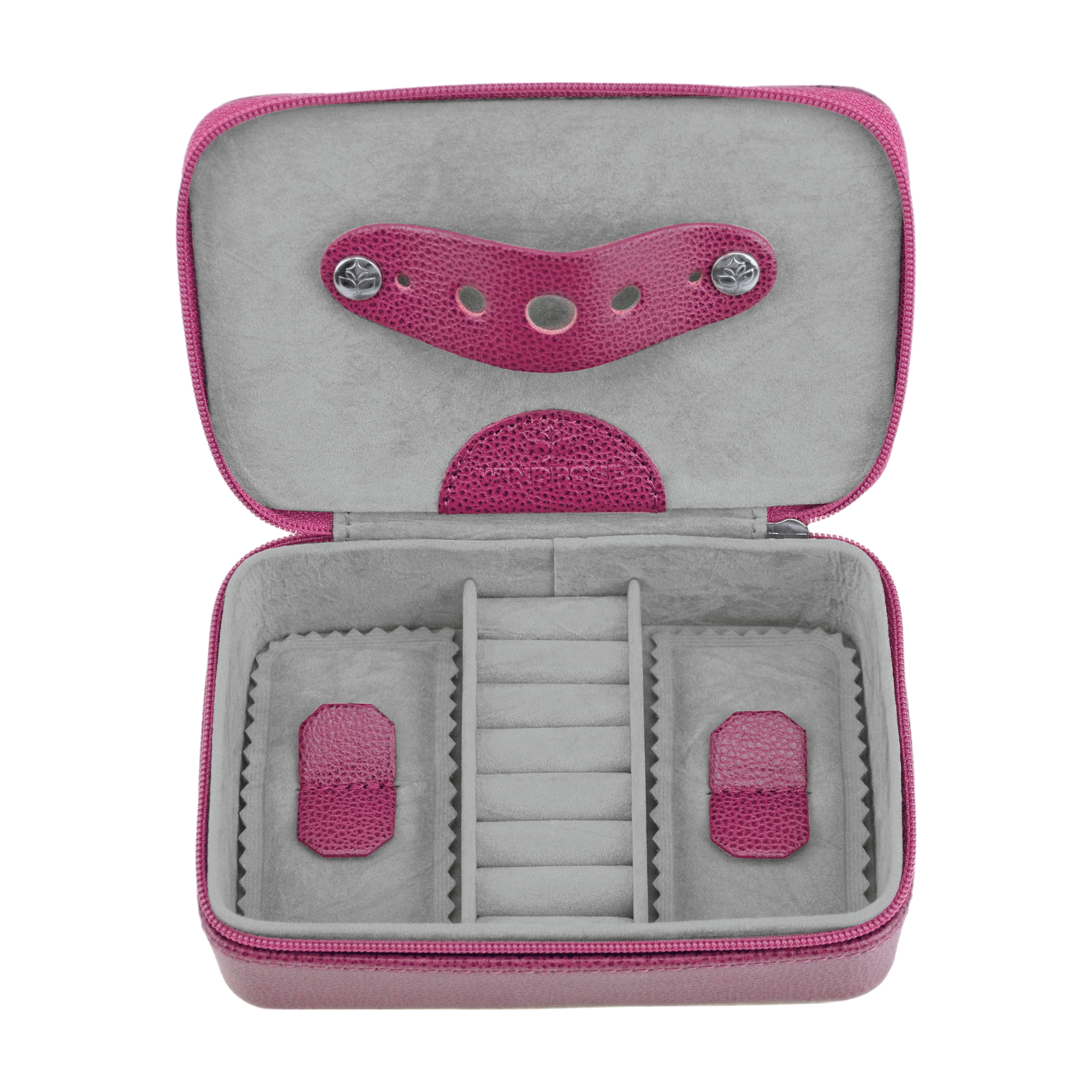 Scatola per gioielli Beluga / berry (pelle)