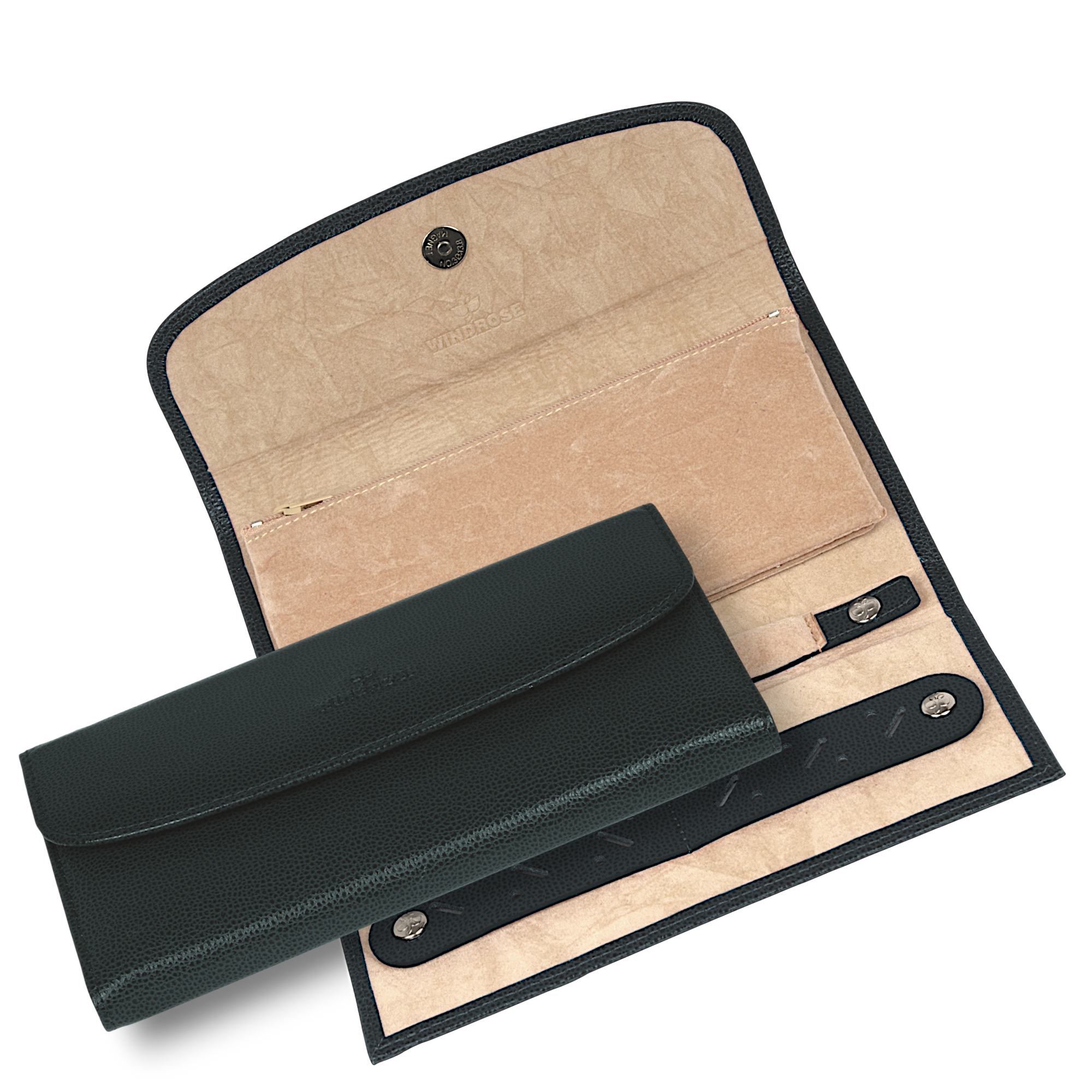 Borsa per gioielli Beluga / nero (pelle)