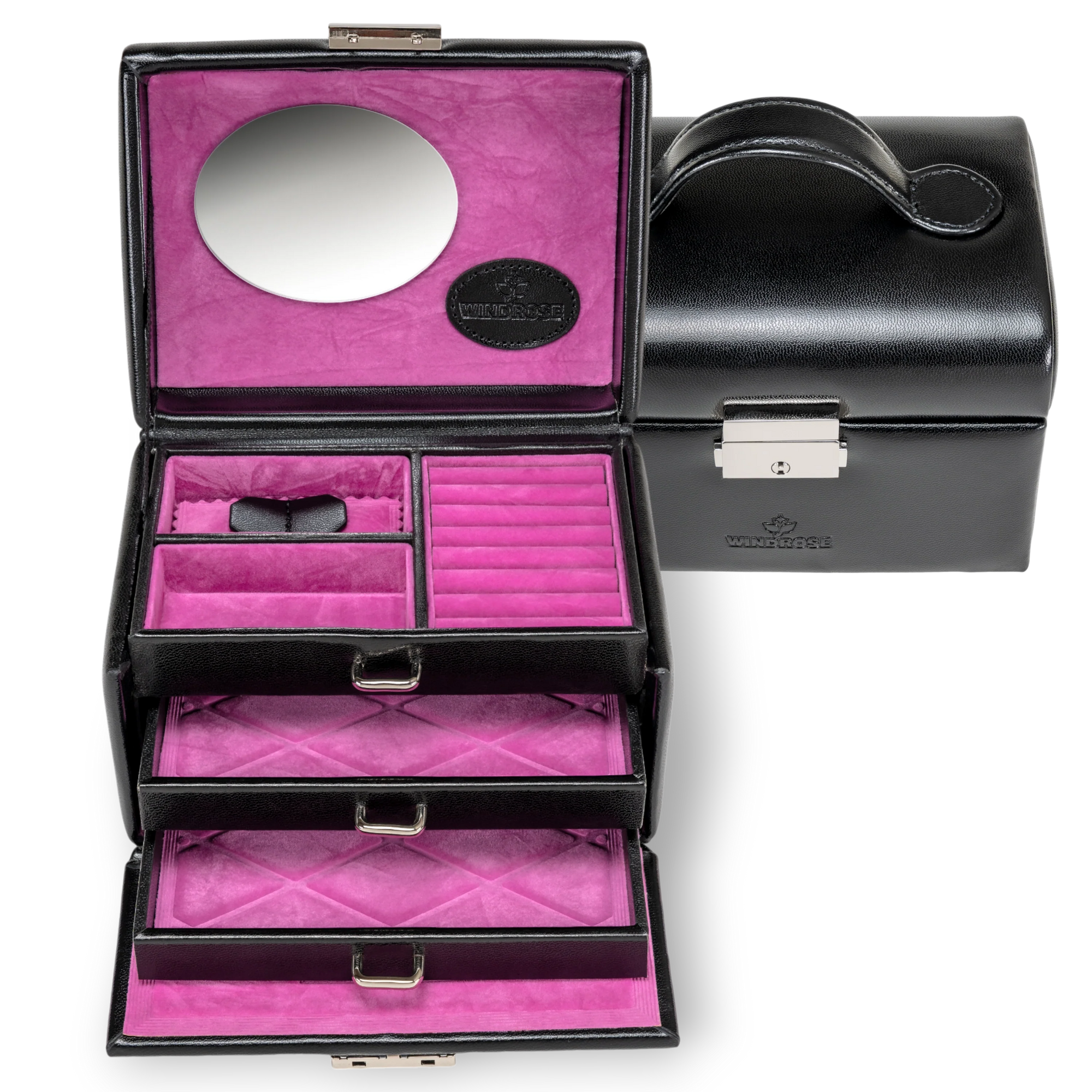 petit coffret à bijoux Merino Moda / noir