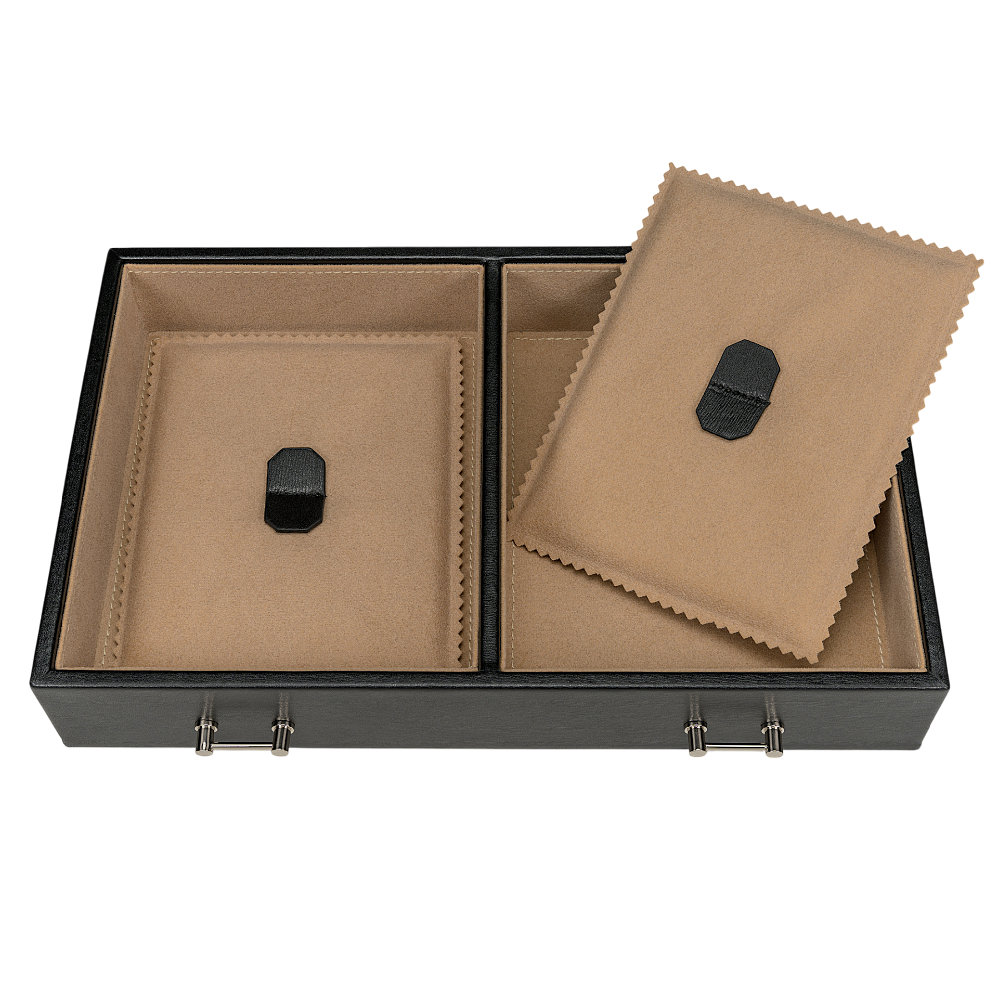 Coffret à bijoux/montres Ambiance / noir (cuir)