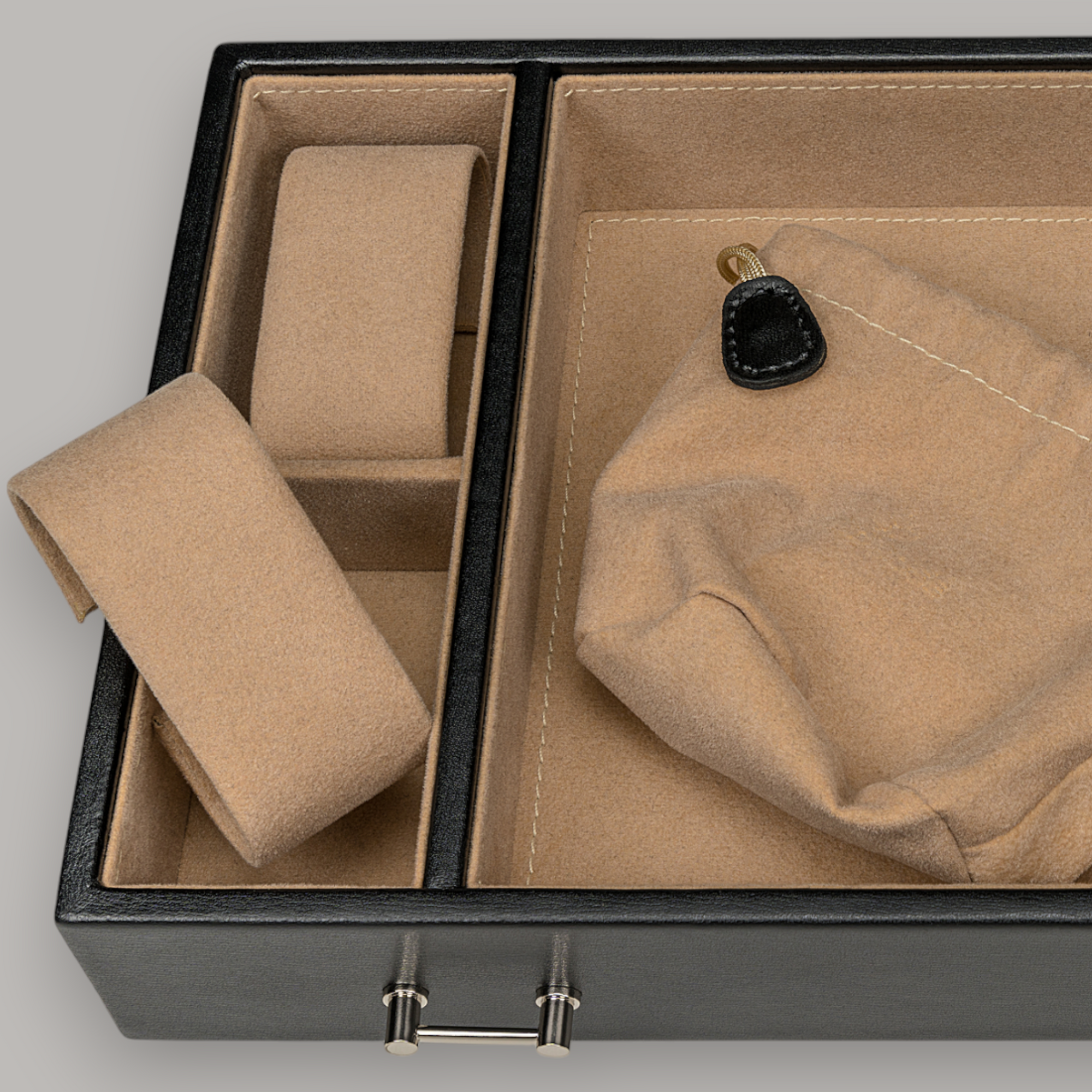 Coffret à bijoux/montres Ambiance / noir (cuir)