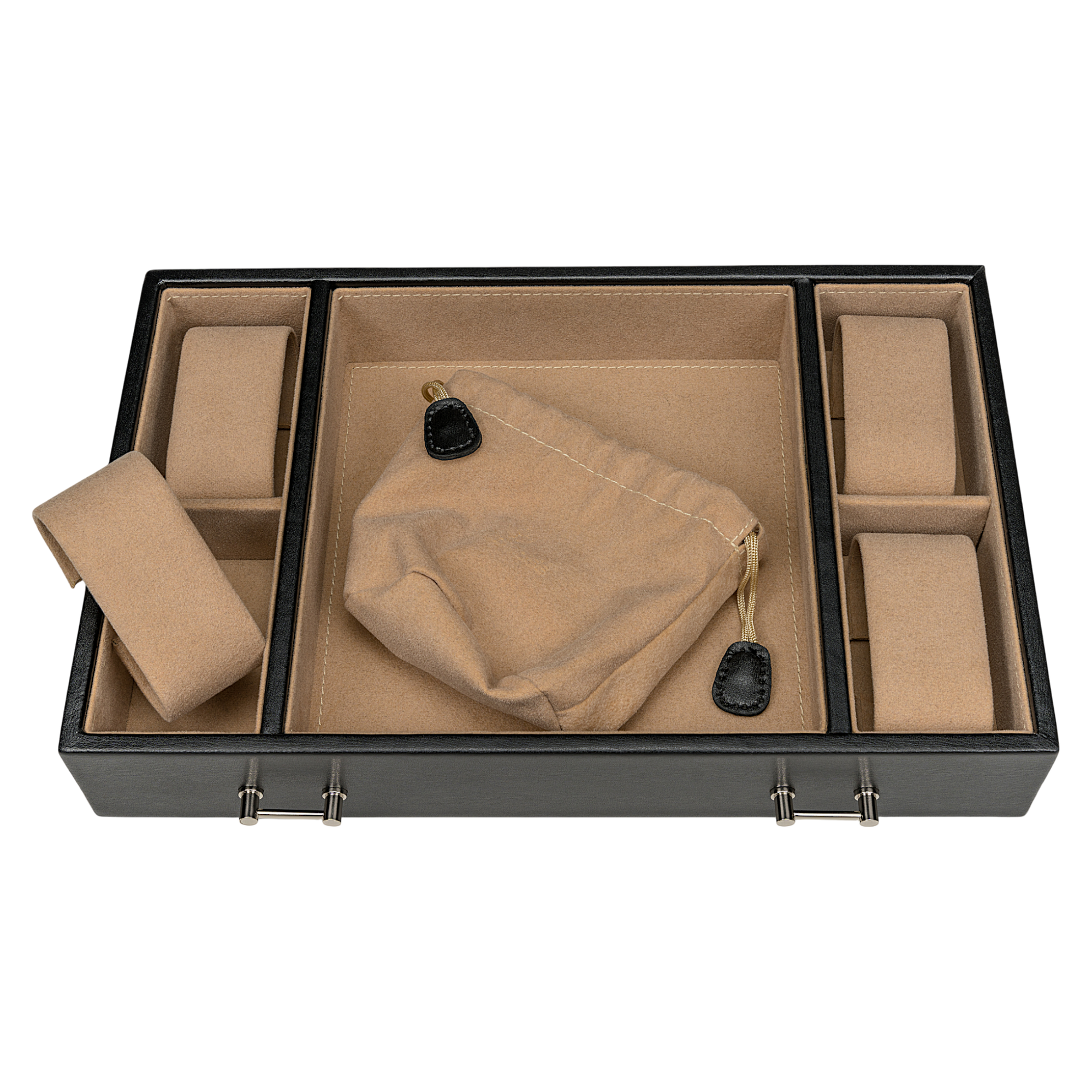 Coffret à bijoux/montres Ambiance / noir (cuir)