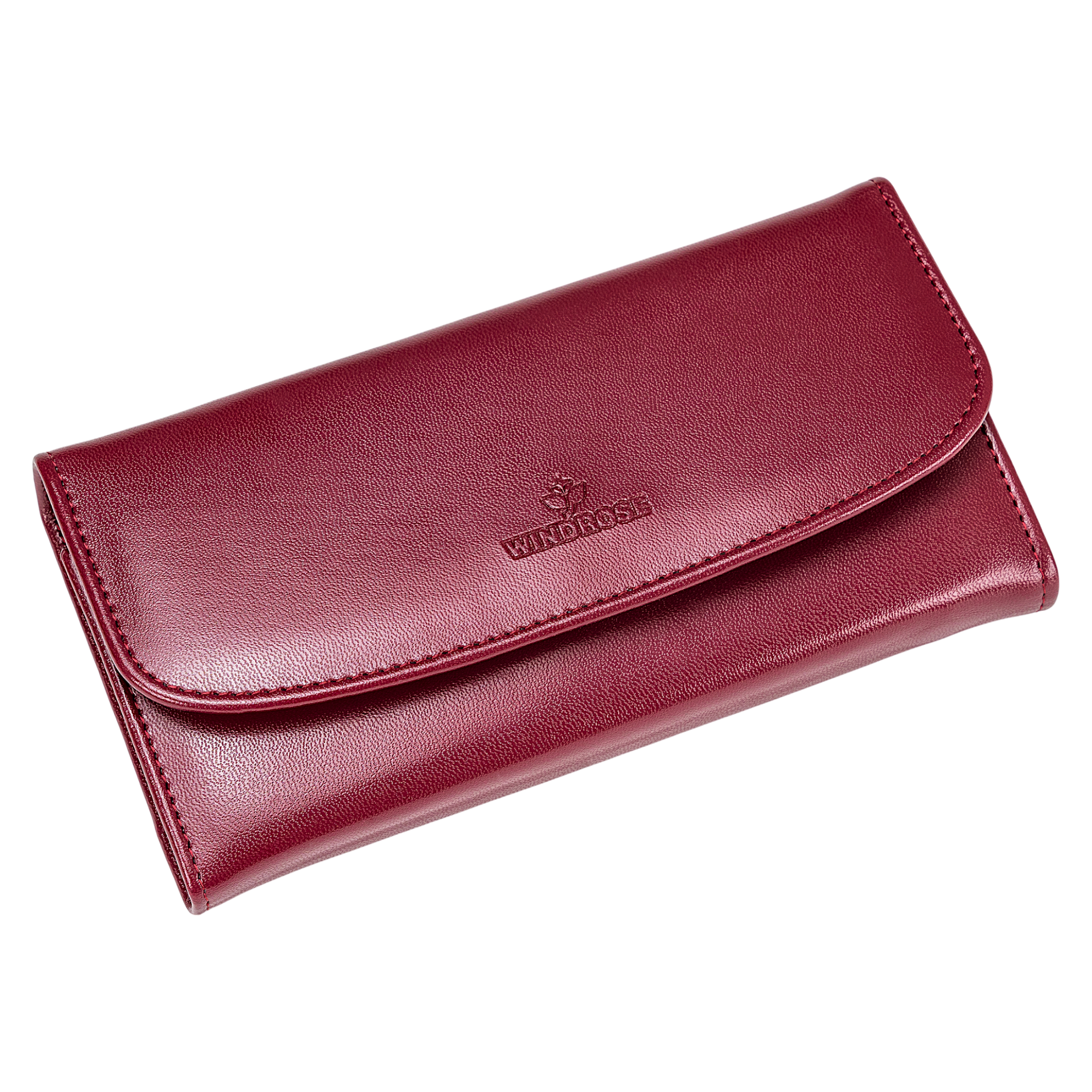 Borsa per gioielli in merino / rosso