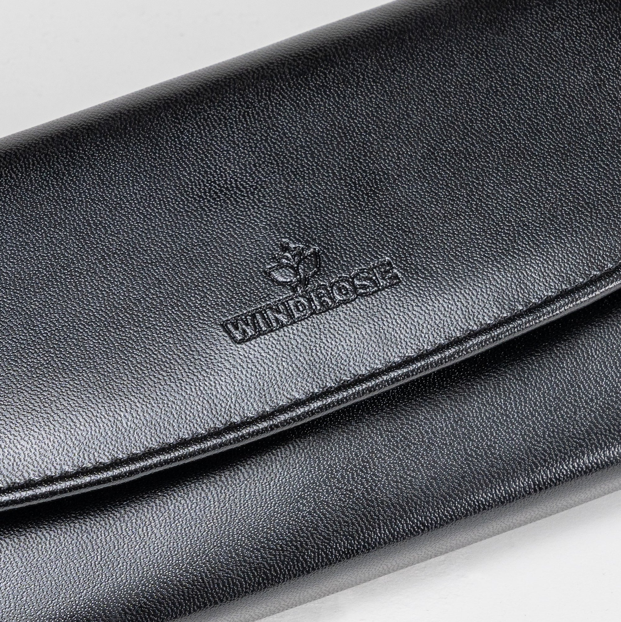 Borsa per gioielli in merino / nero