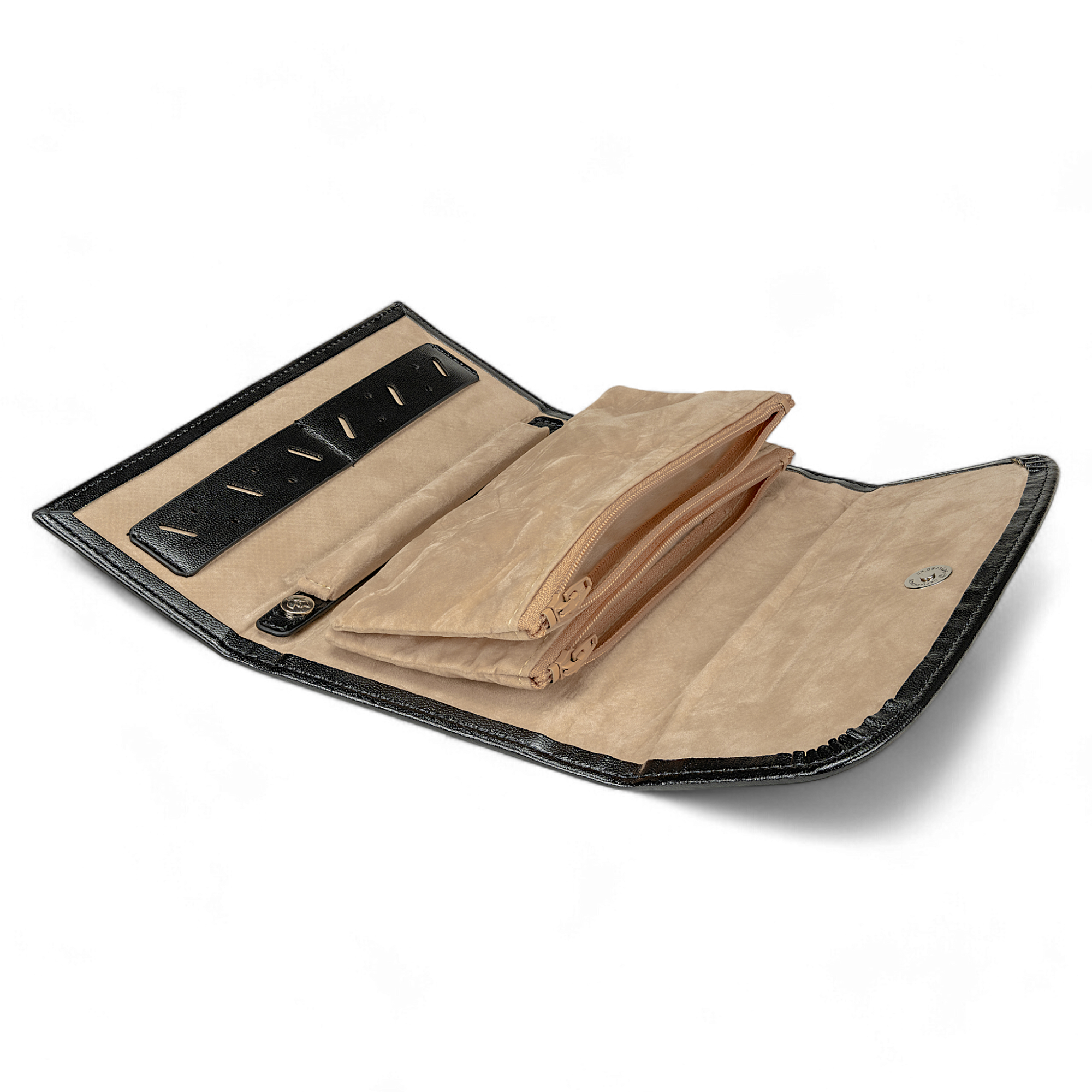 Borsa per gioielli in merino / nero