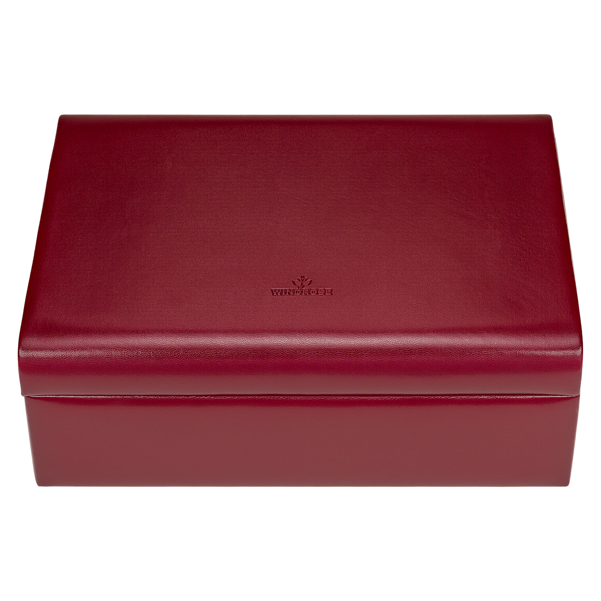 Charmbox mit 2 herausnehmbaren Einsätze Merino / rot