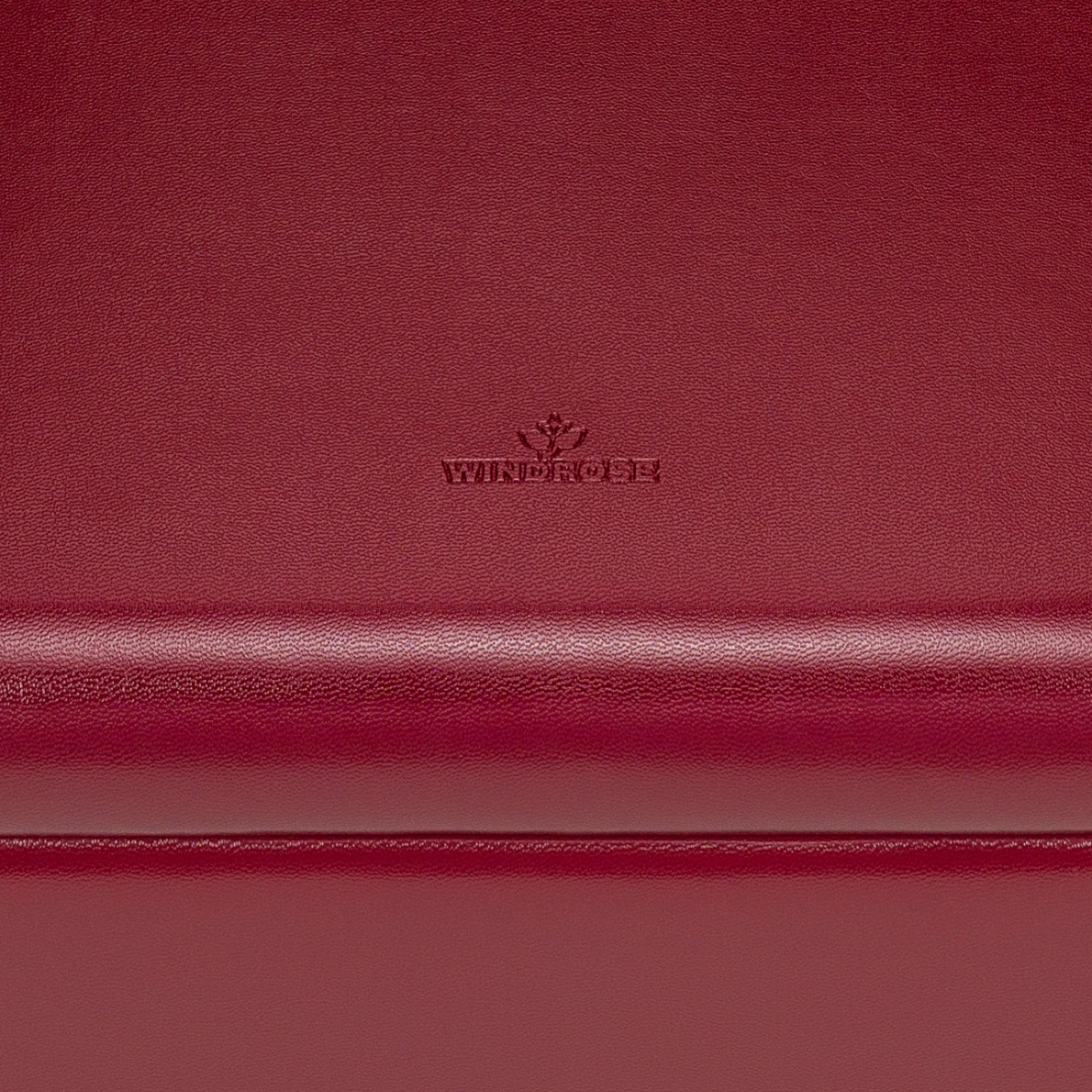 Charmbox mit 2 herausnehmbaren Einsätze Merino / rot