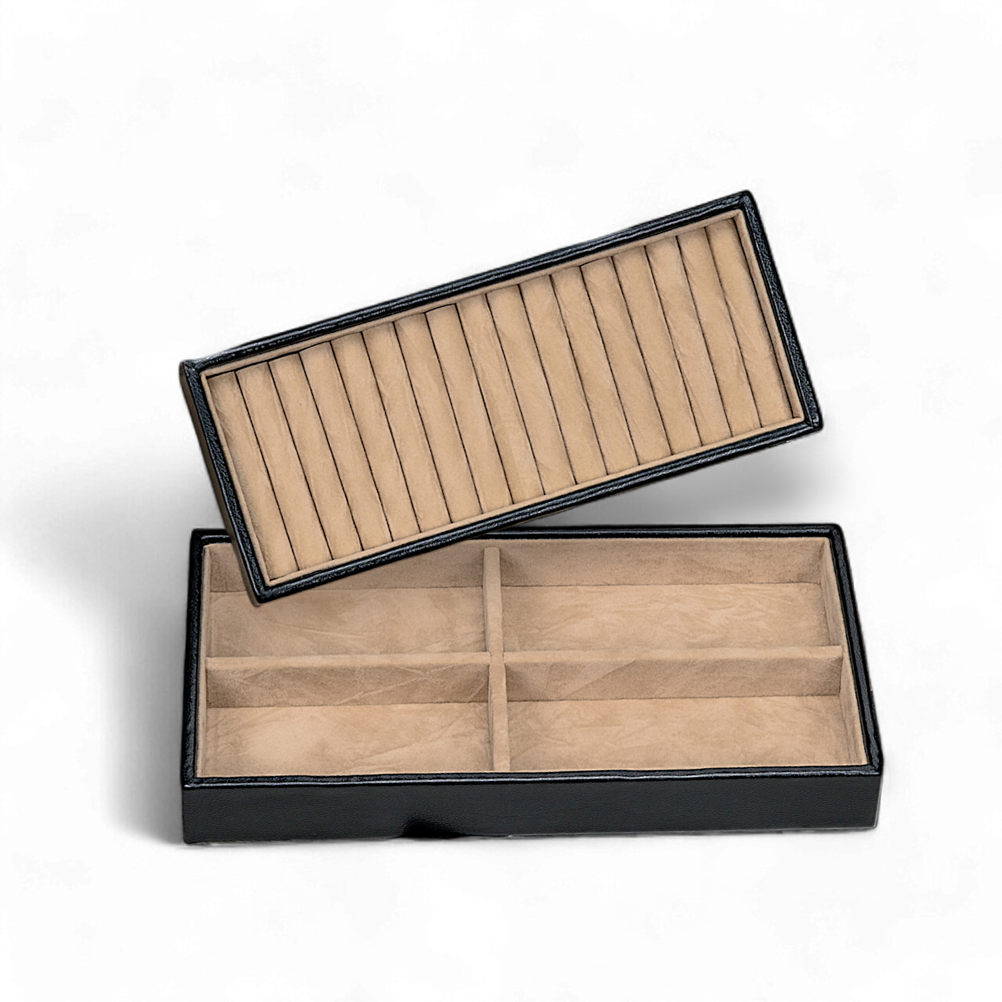 Charmbox avec 2 inserts amovibles Merino / noir