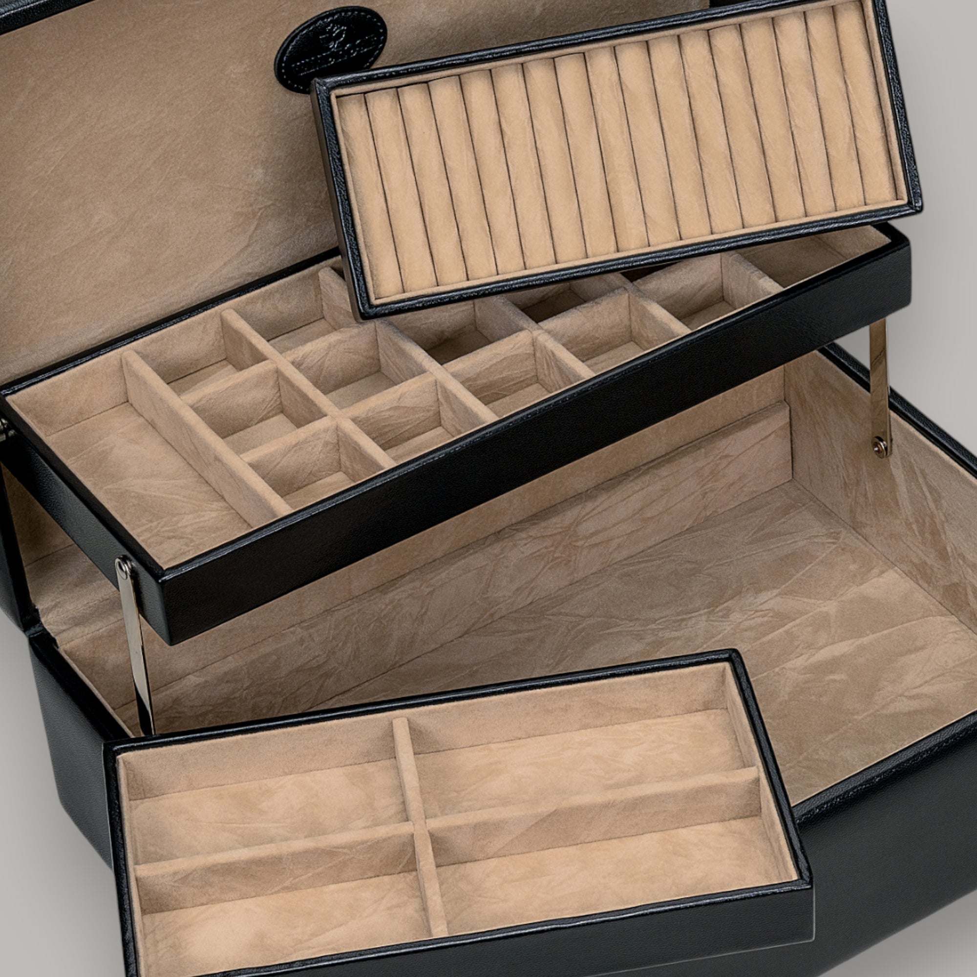 Charmbox avec 2 inserts amovibles Merino / noir