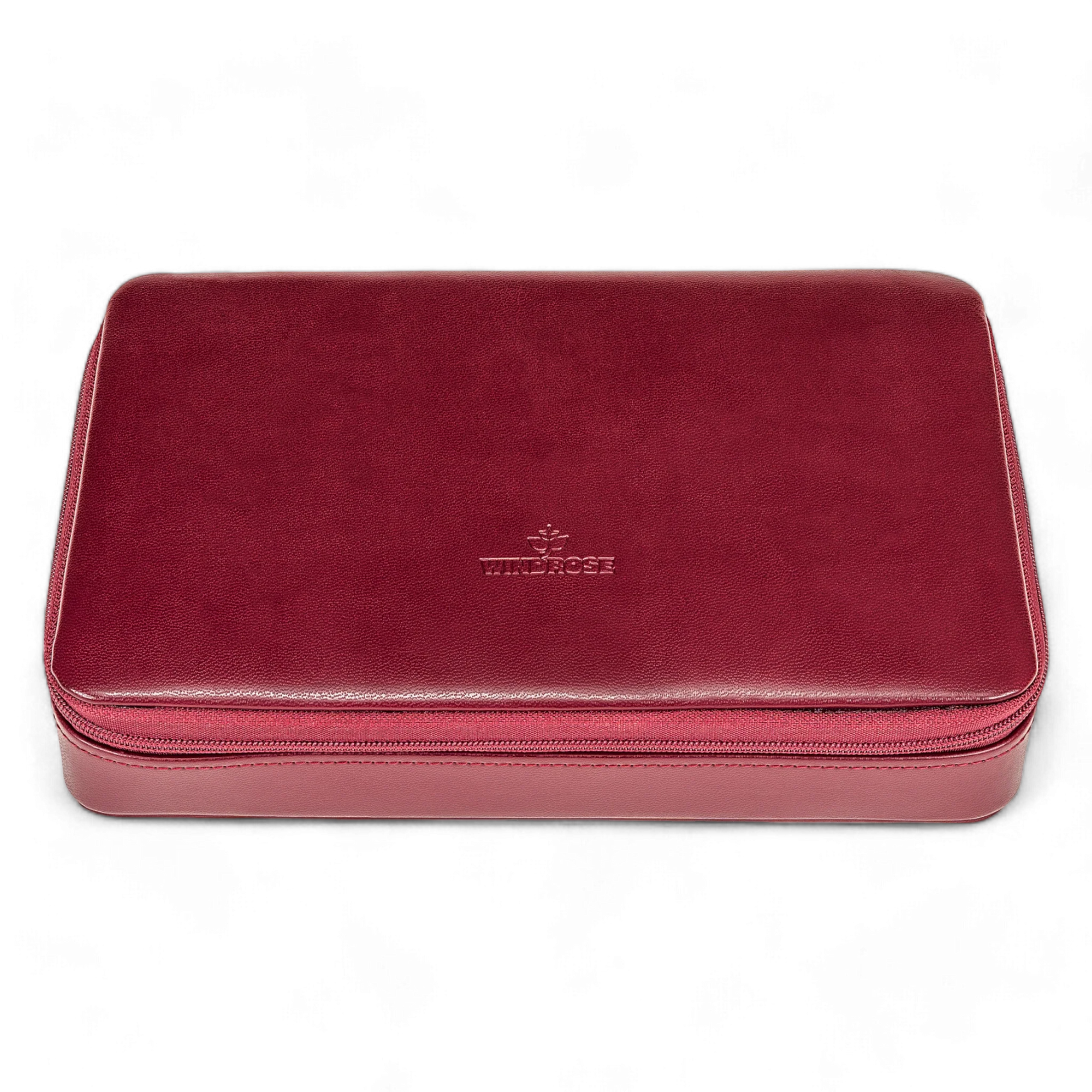 Charmbox für die Reise Merino / rot