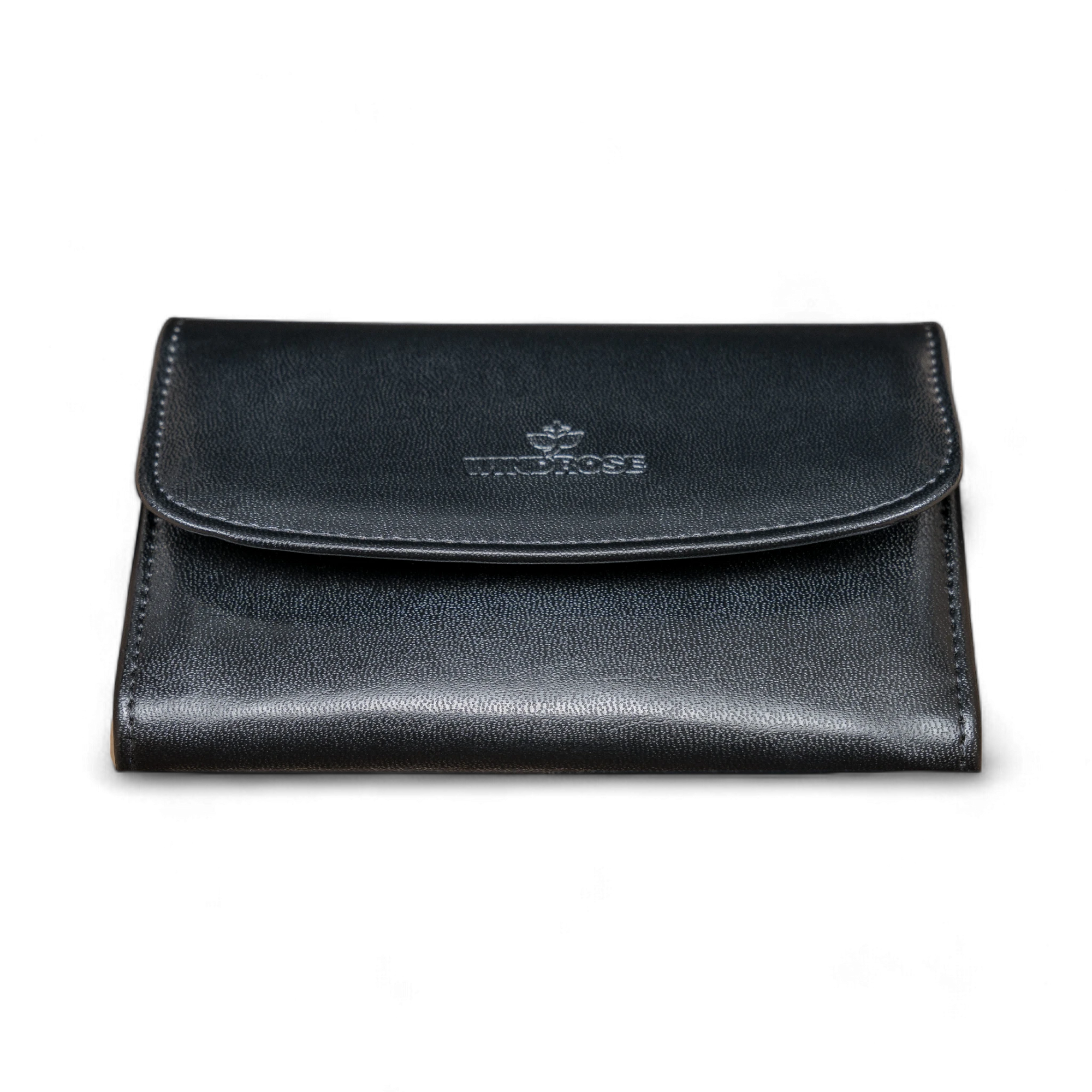 Coffret à bijoux/montres avec pochette à bijoux intégrée Merino / noir