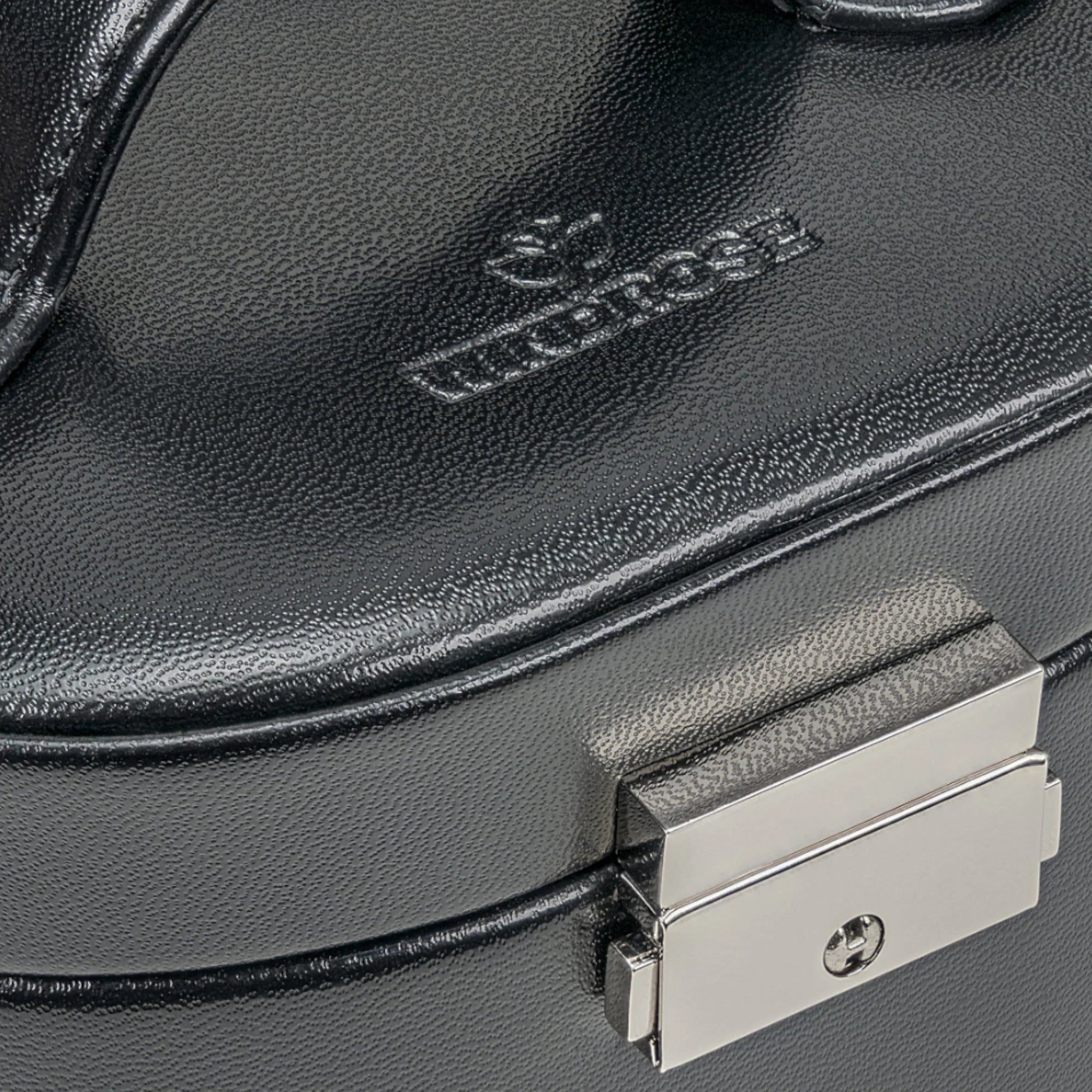 Piccolo portagioie con inserto (utilizzabile come custodia da viaggio separata) Merino / nero