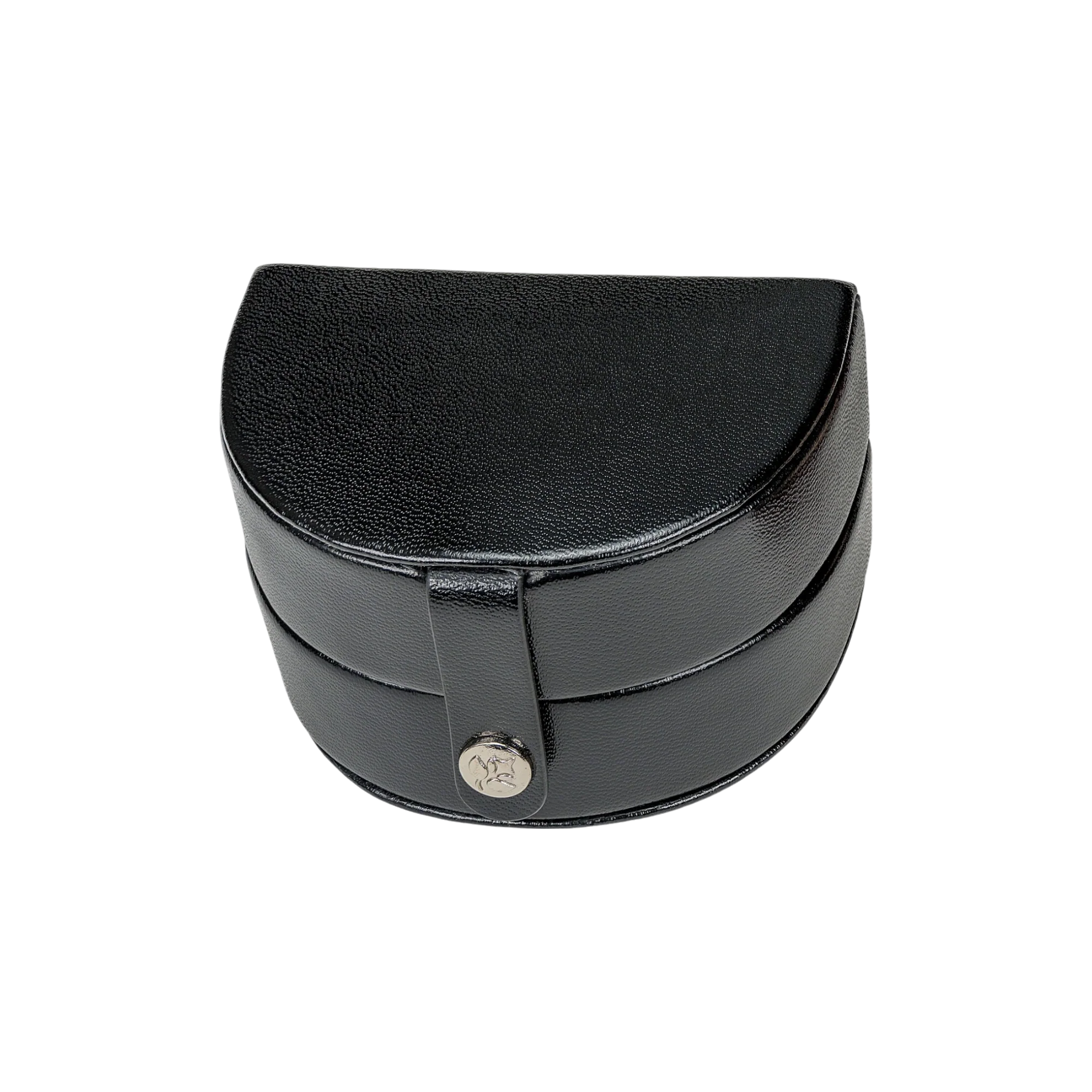 Piccolo portagioie con inserto (utilizzabile come custodia da viaggio separata) Merino / nero