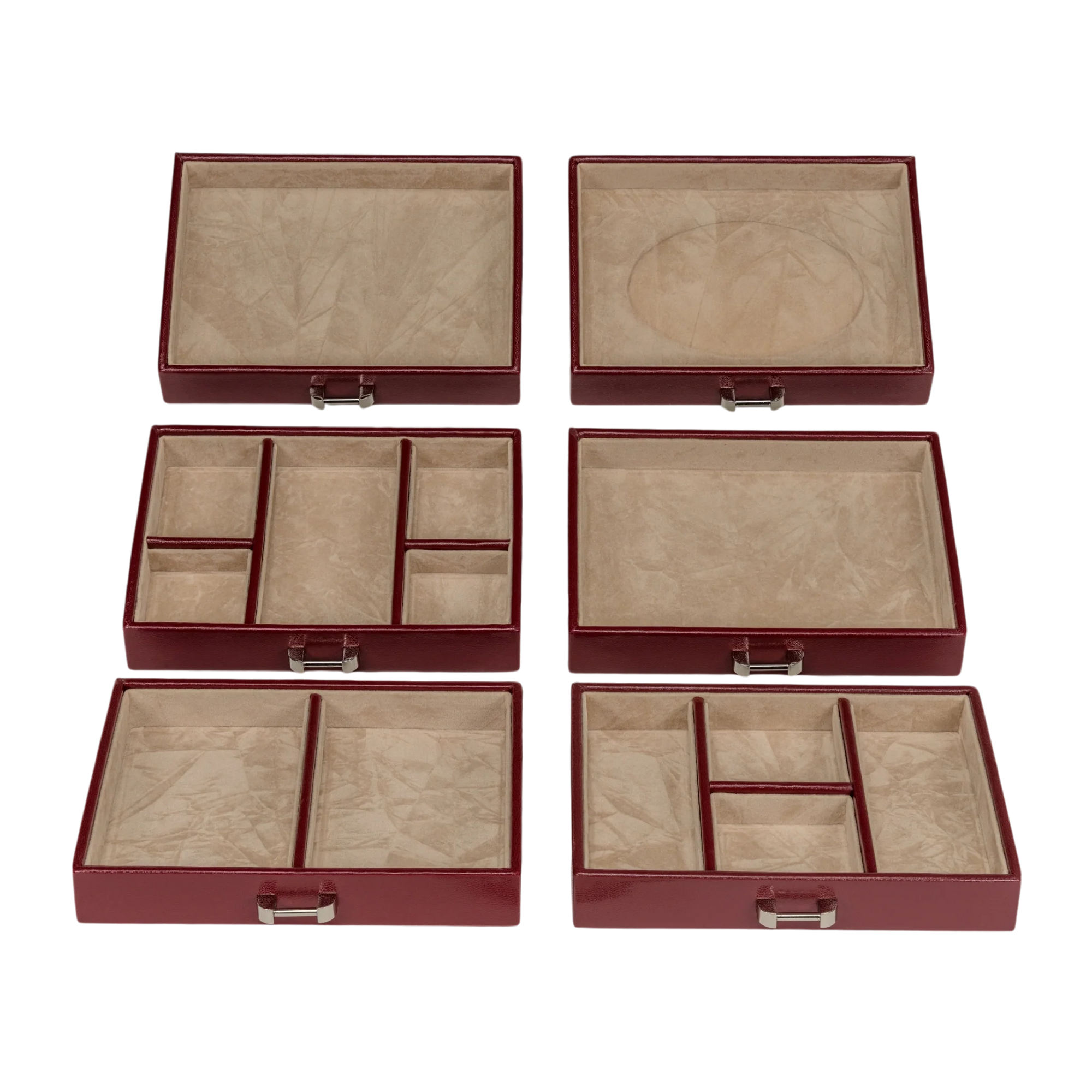 Coffret à bijoux Merino / rouge