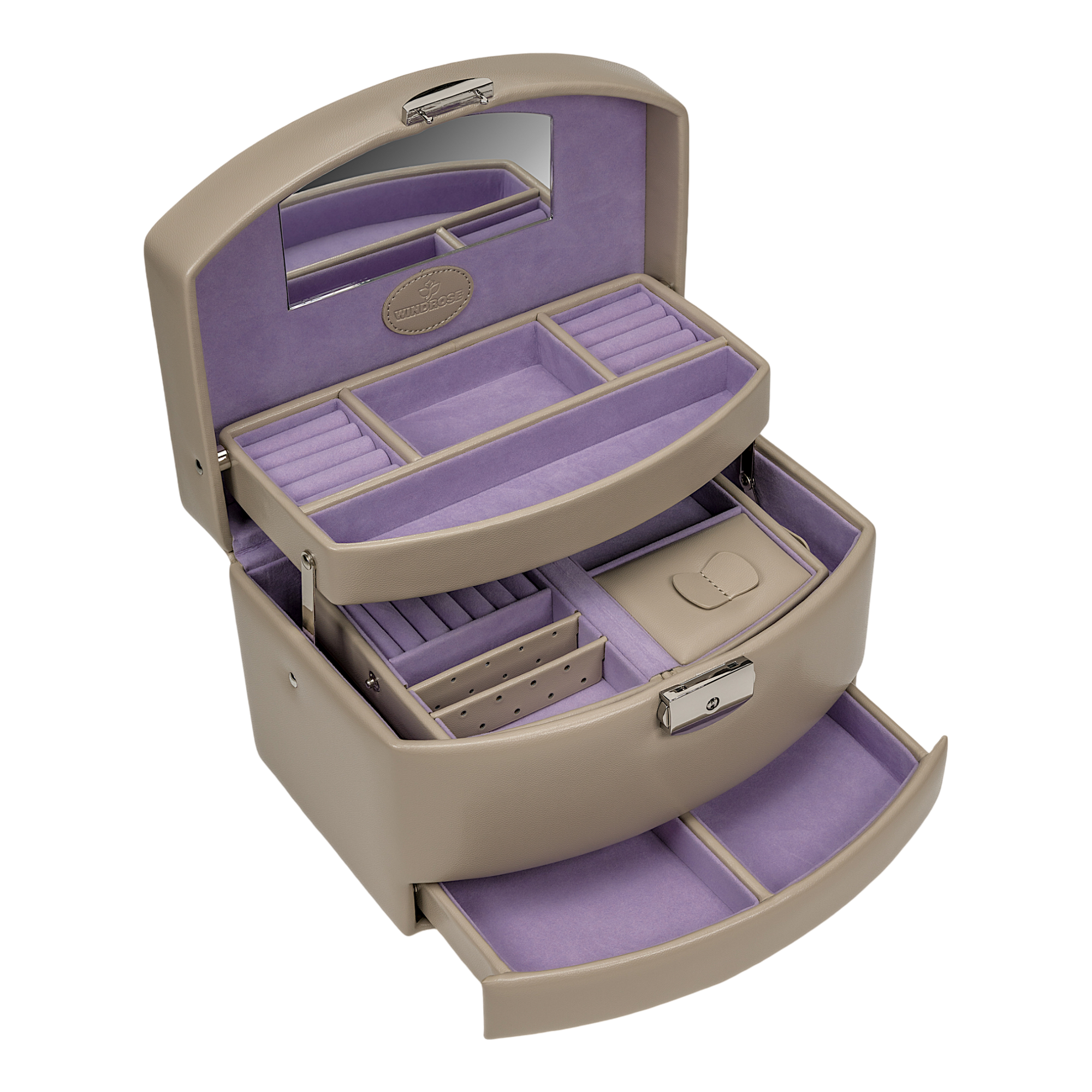 Portagioie automatico con inserto da viaggio Merino Moda / beige