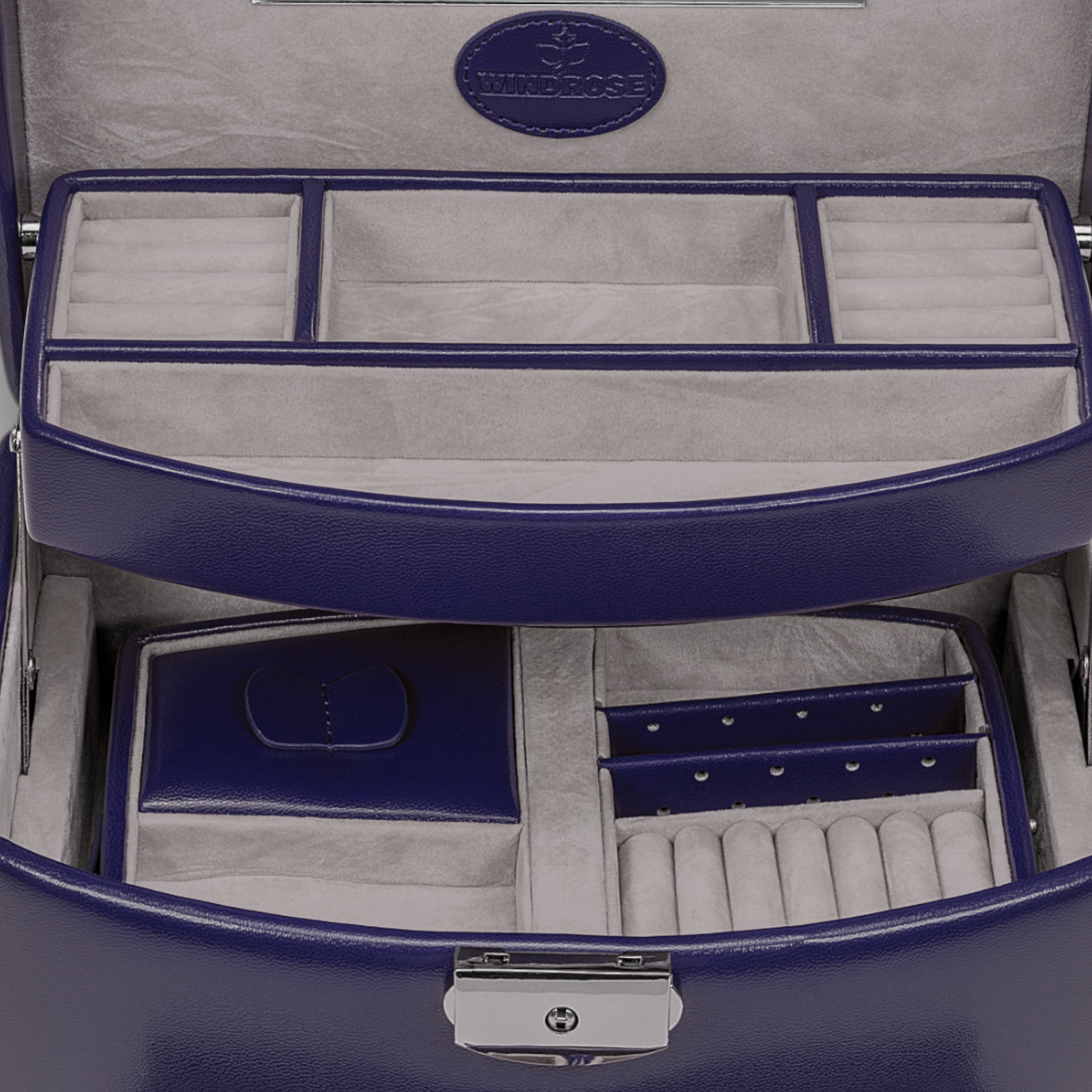Portagioie automatico con inserto da viaggio Merino Moda / blu scuro