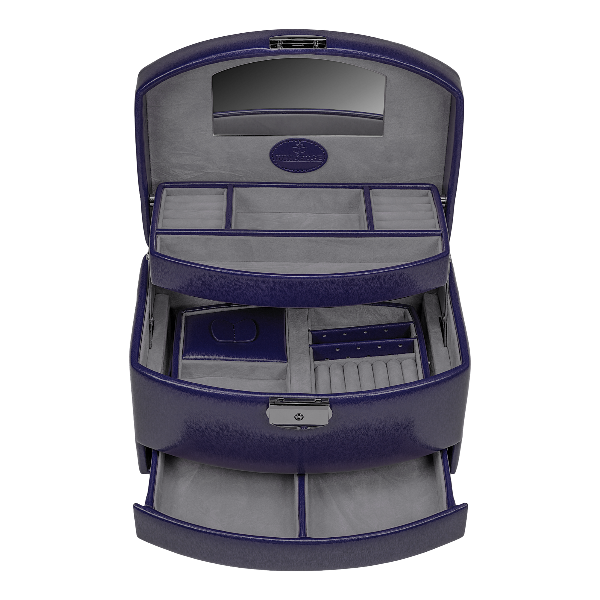 Portagioie automatico con inserto da viaggio Merino Moda / blu scuro
