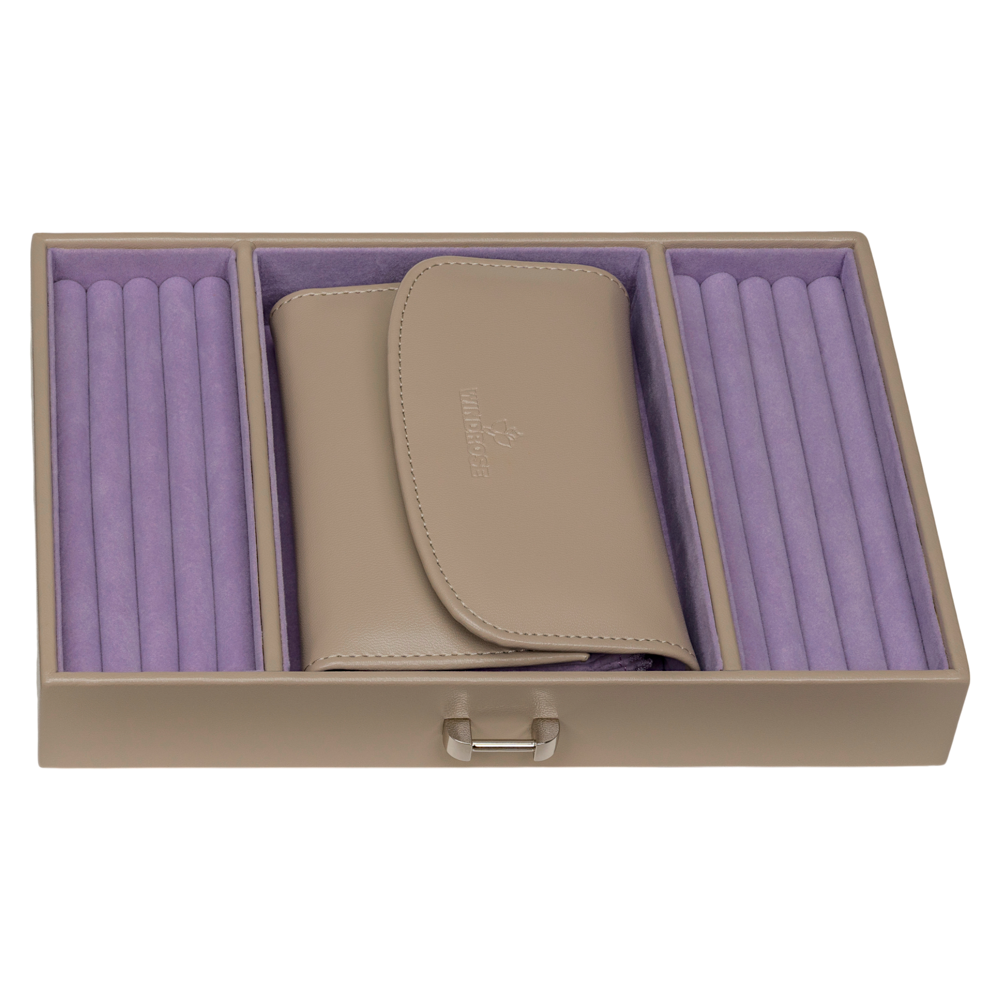 Coffret à bijoux avec pochette à bijoux intégrée Merino Moda / beige