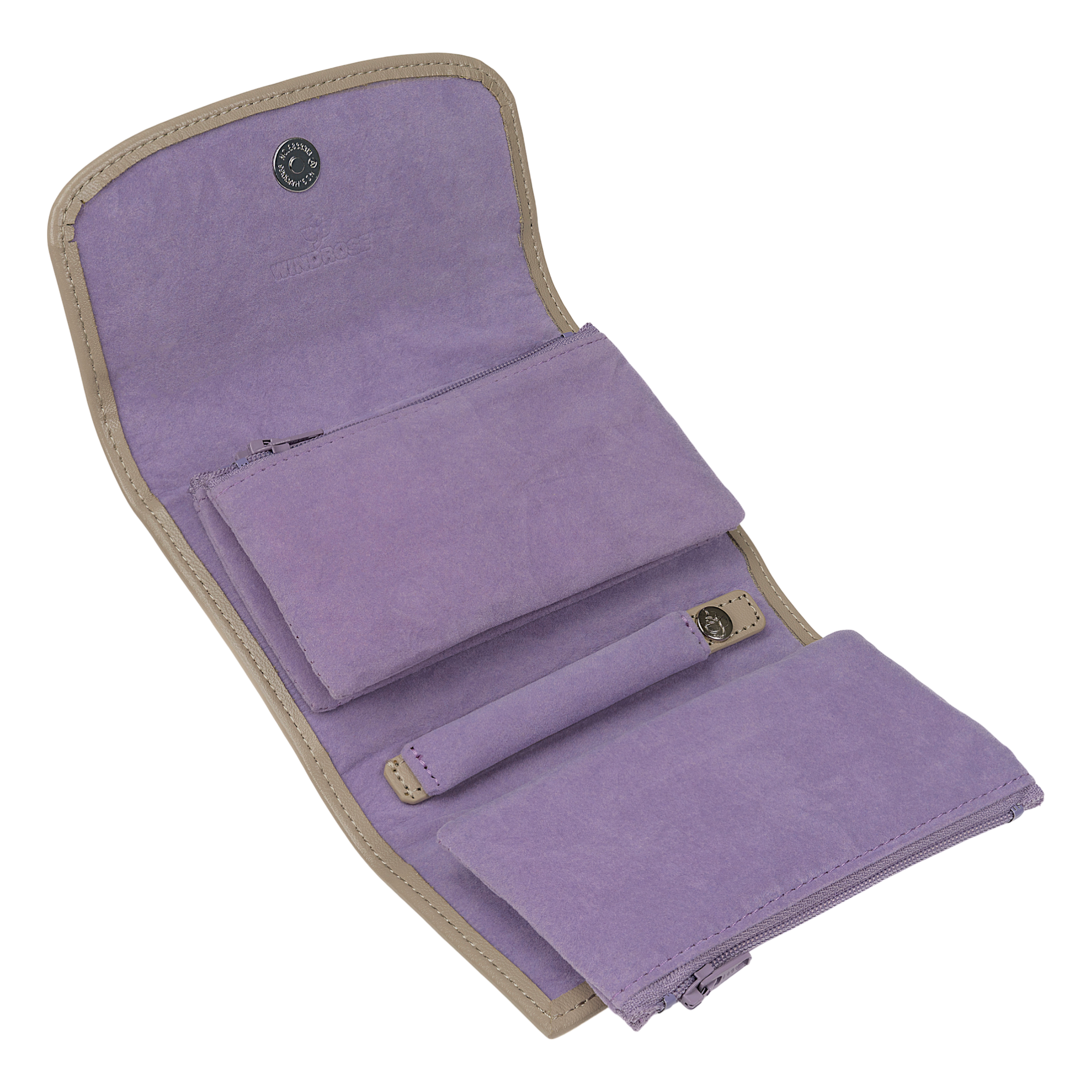 Coffret à bijoux avec pochette à bijoux intégrée Merino Moda / beige