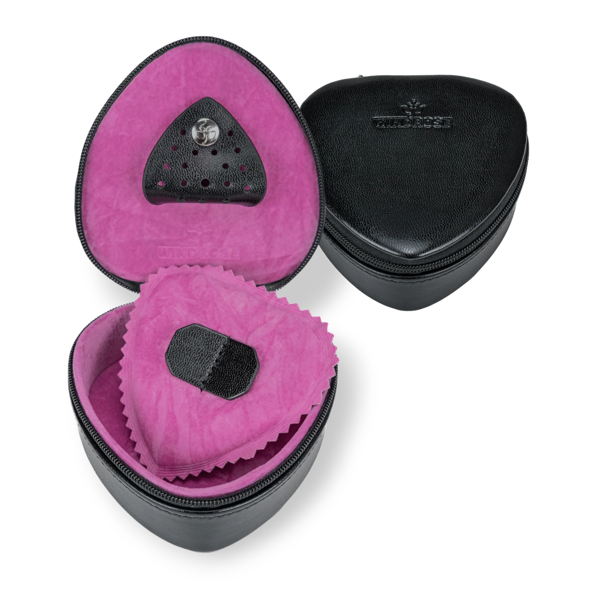 Scatola a cuore piccola Merino Moda / nero