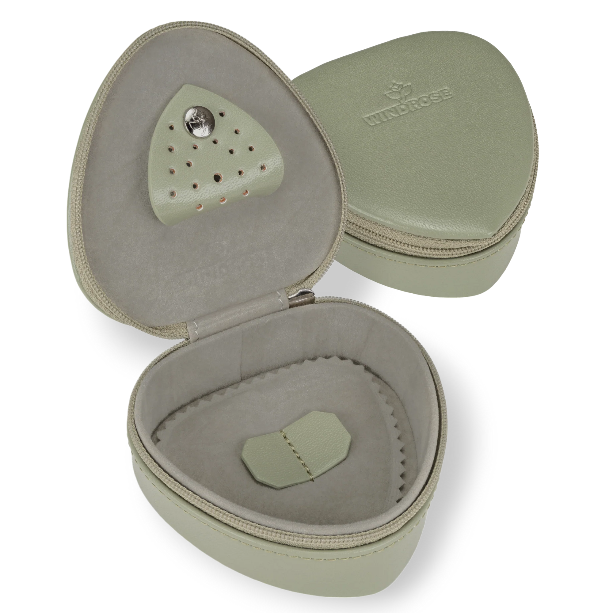 Scatola a cuore piccola Merino Moda / salvia