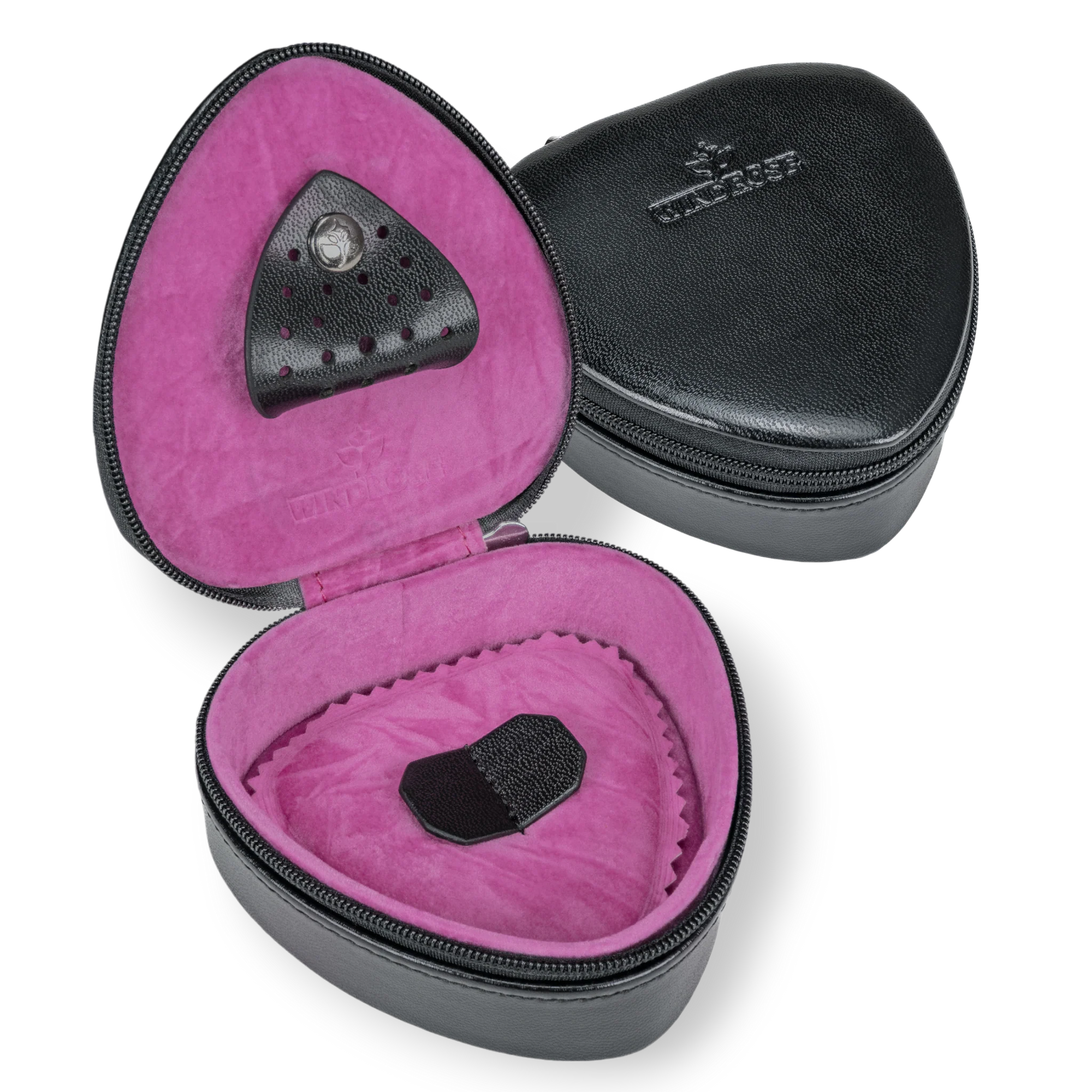 Scatola a cuore piccola Merino Moda / nero