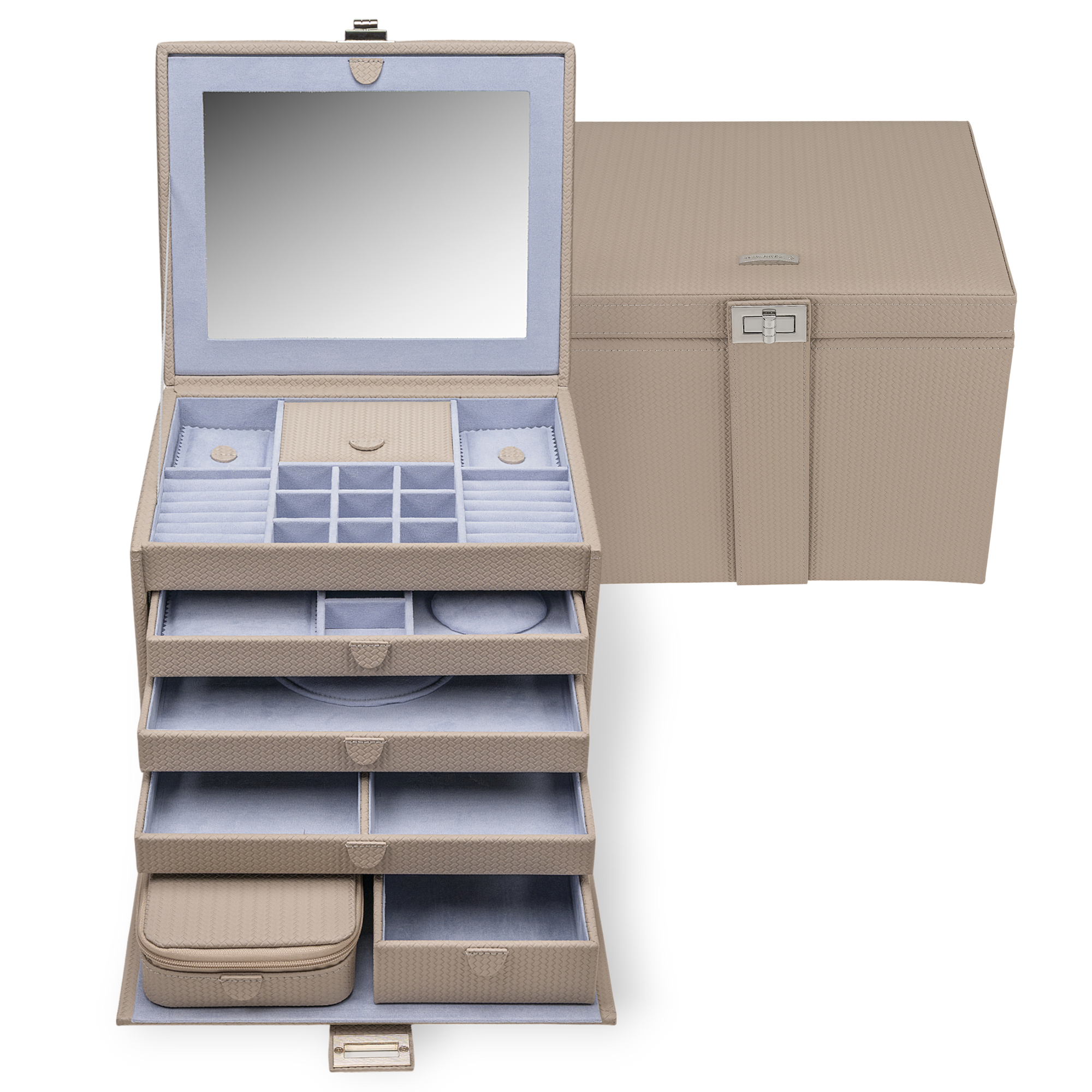 Portagioie XL con custodia da viaggio Corbello / taupe