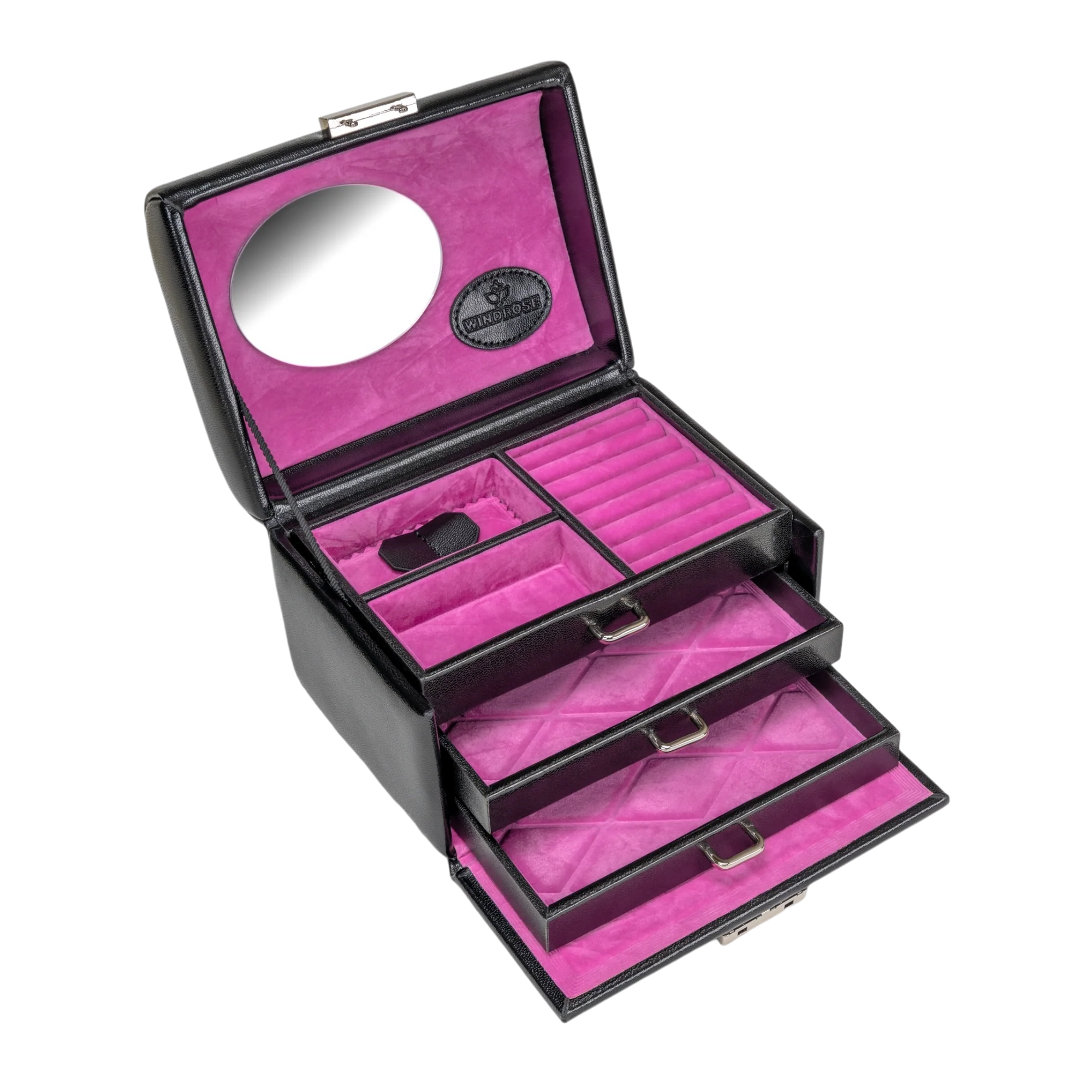 petit coffret à bijoux Merino Moda / noir