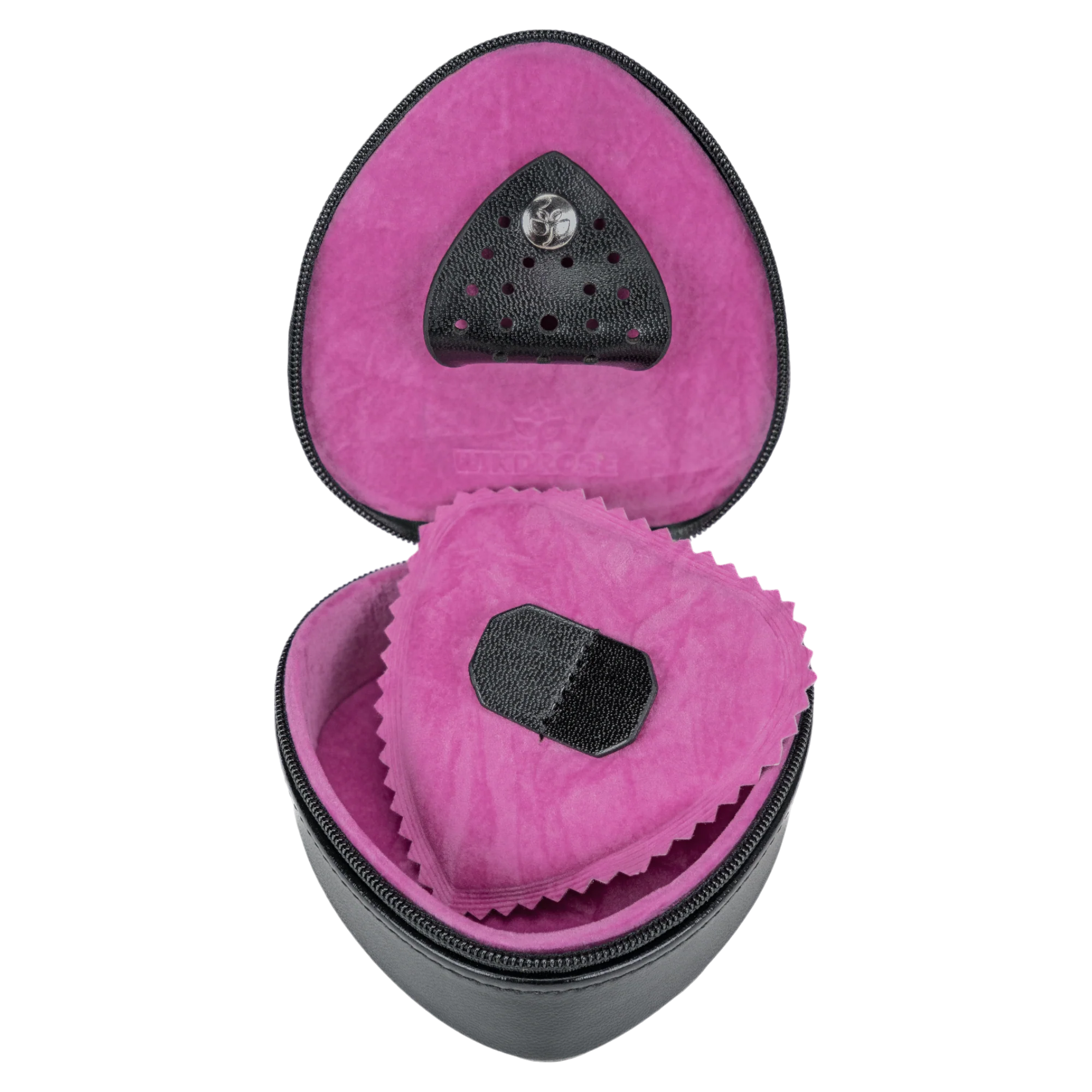 Scatola a cuore piccola Merino Moda / nero