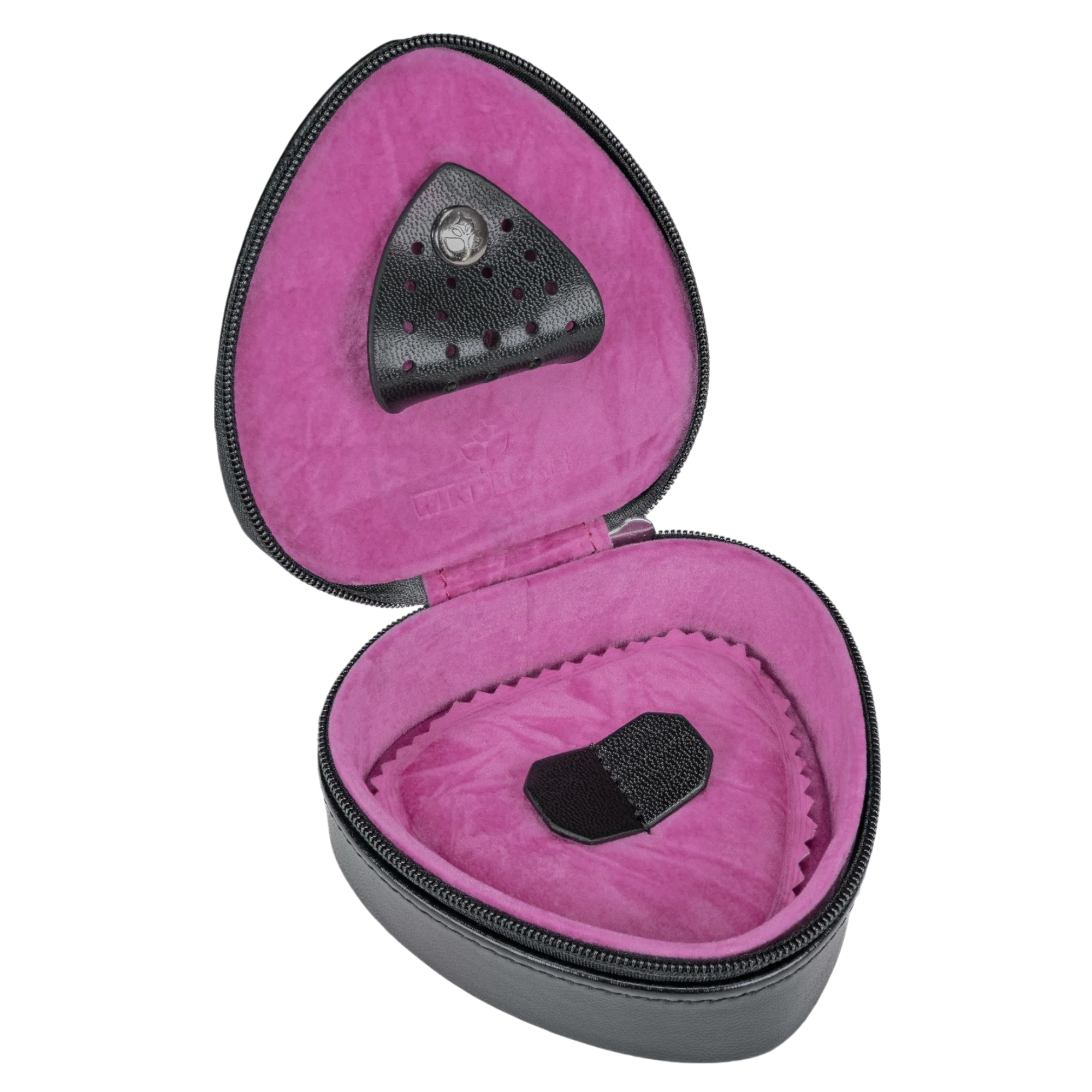 Scatola a cuore piccola Merino Moda / nero