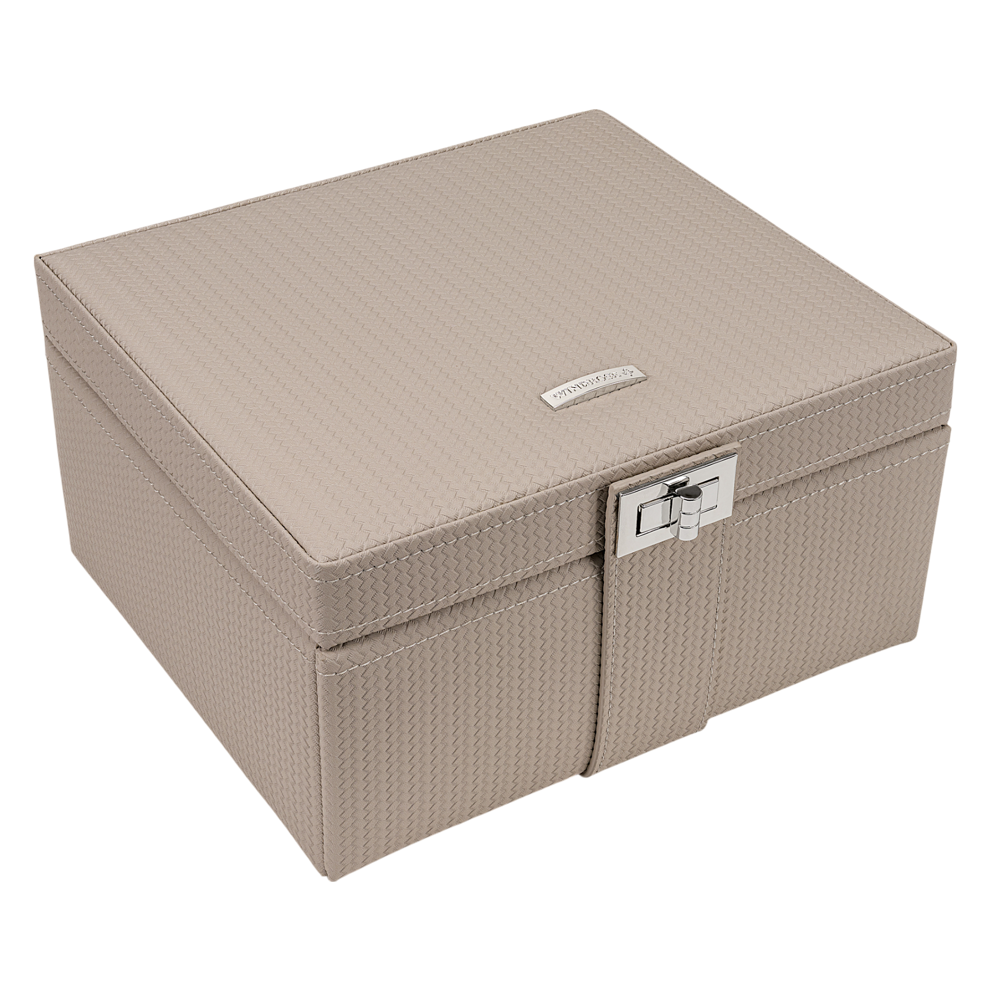 Coffret à bijoux M avec insert Corbello / taupe
