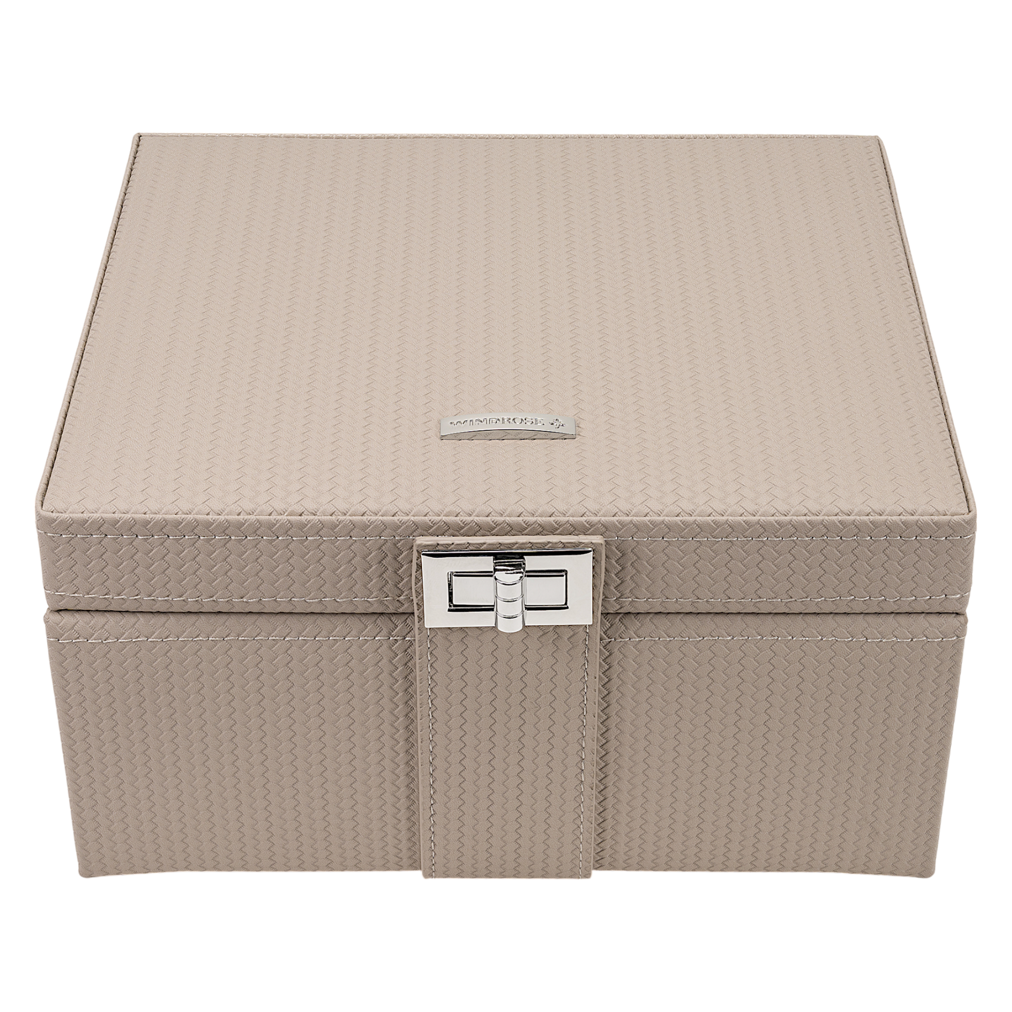 Coffret à bijoux M avec insert Corbello / taupe