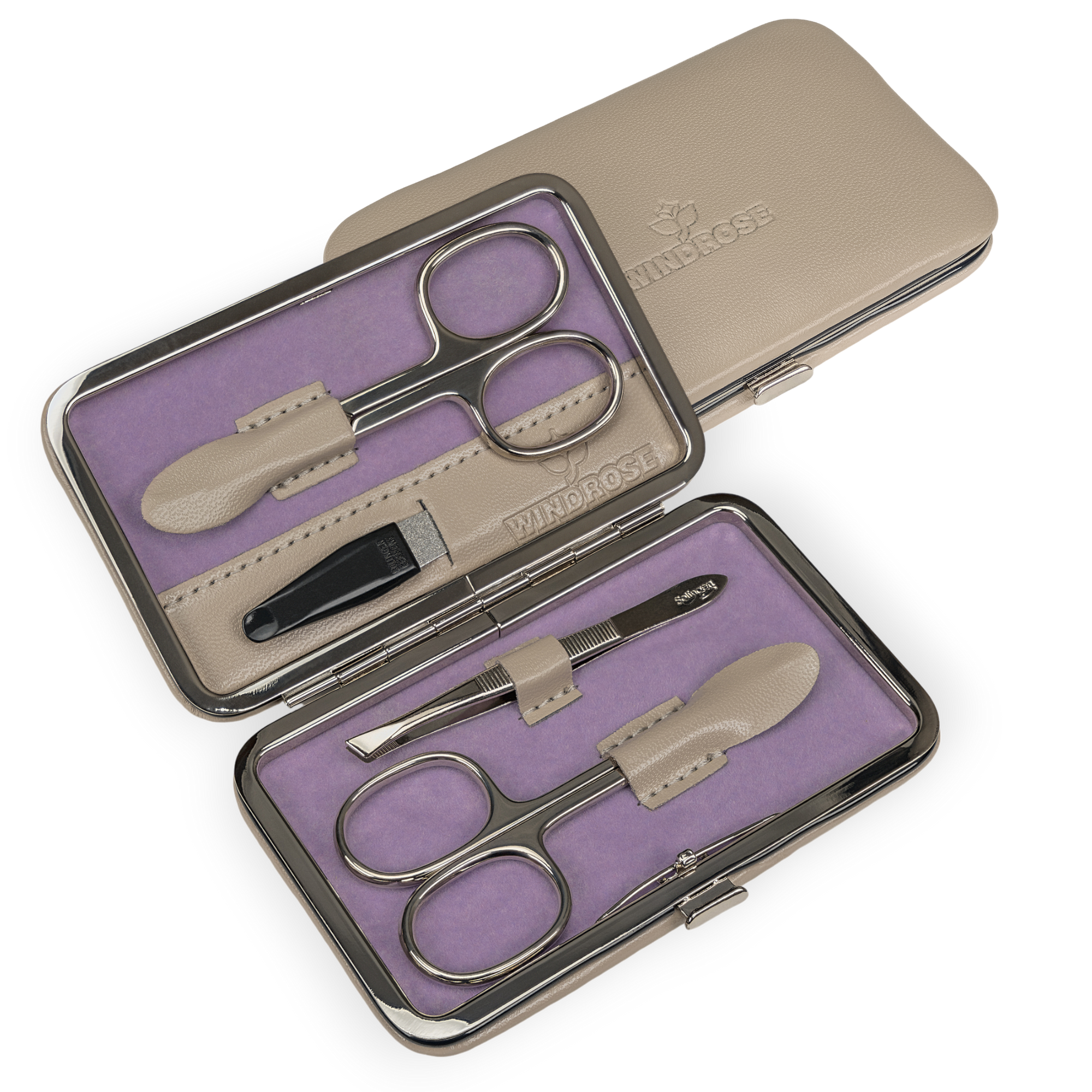 Astuccio per manicure da 4 pezzi Merino Moda / beige