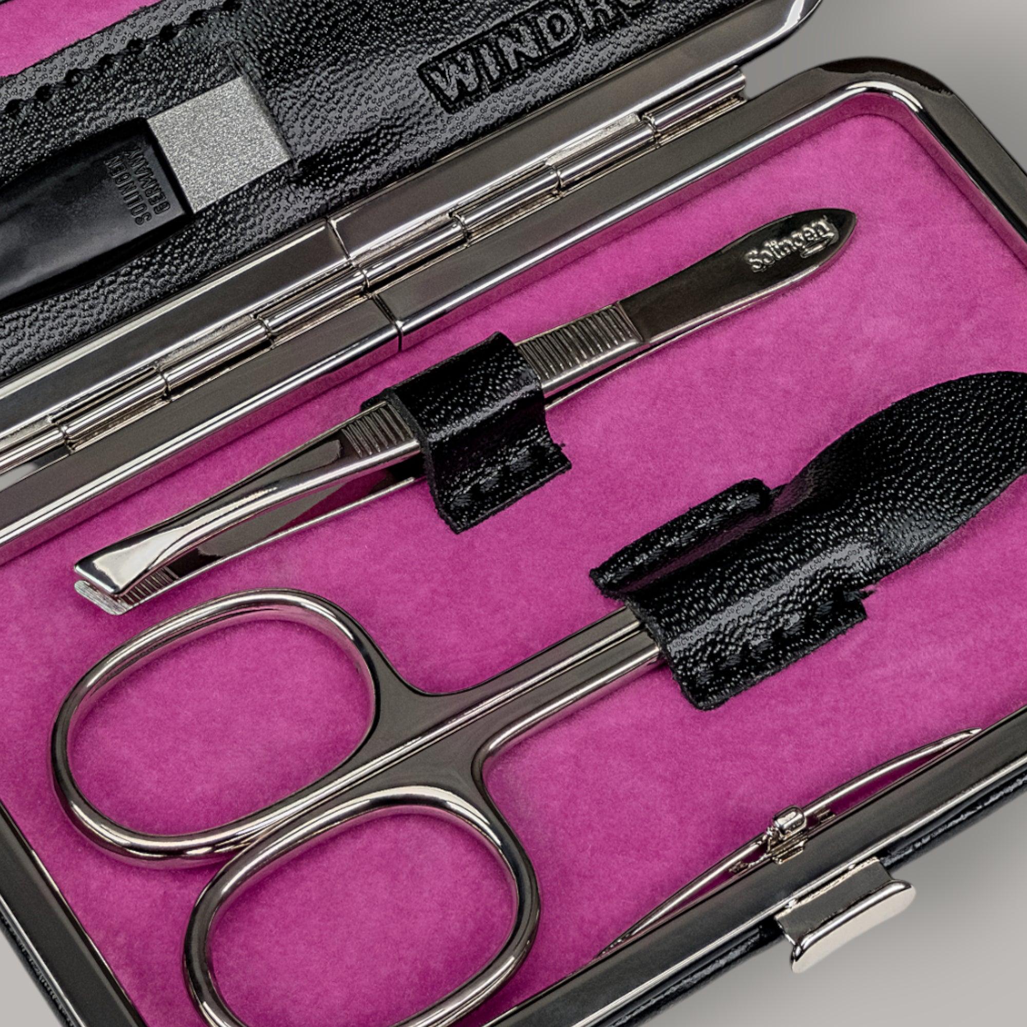 Trousse de manucure 4 pièces Merino Moda / noir