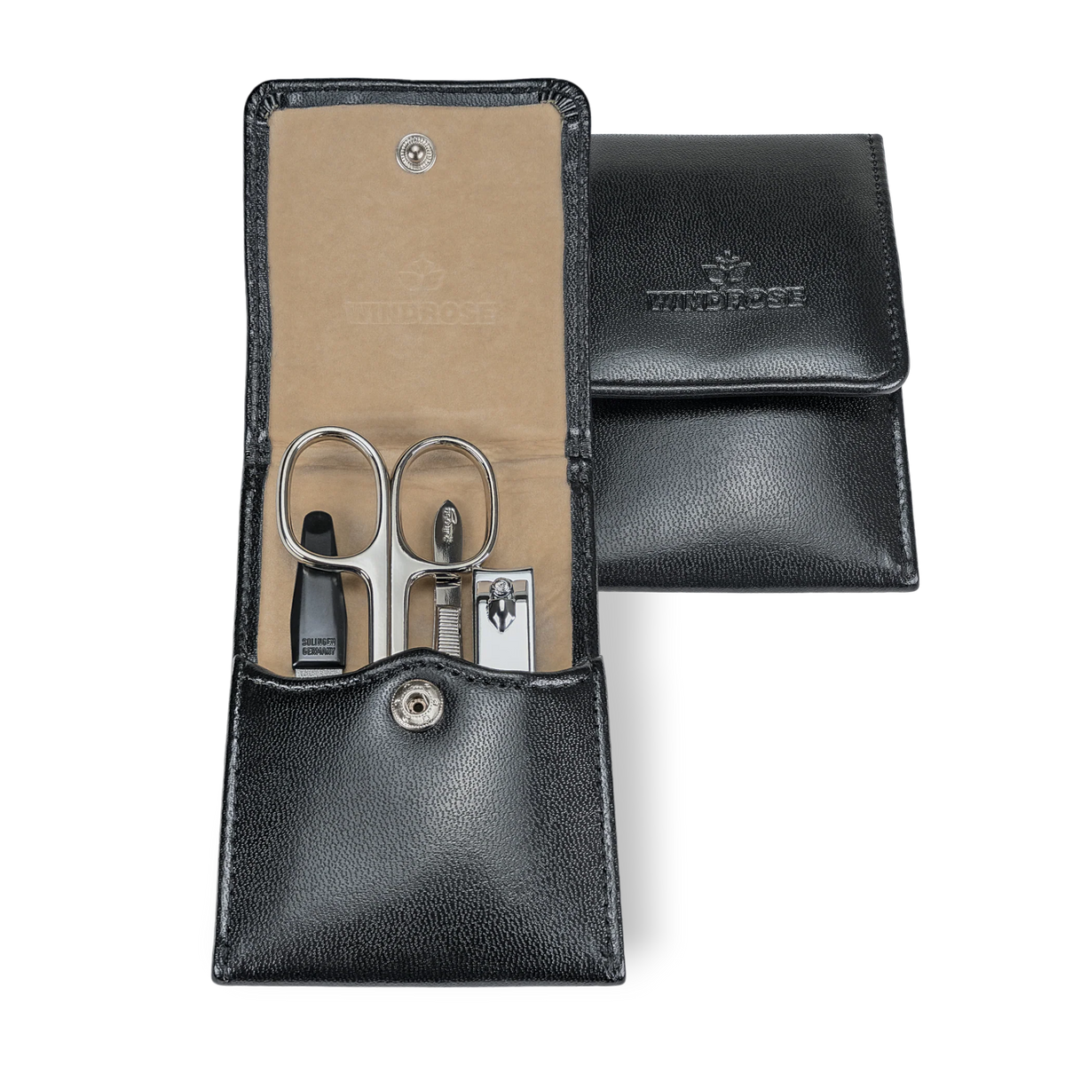 Set Manucure WINDROSE Merino Moda - Noir, Polyuréthane, Avec Outils Complets, Neuf