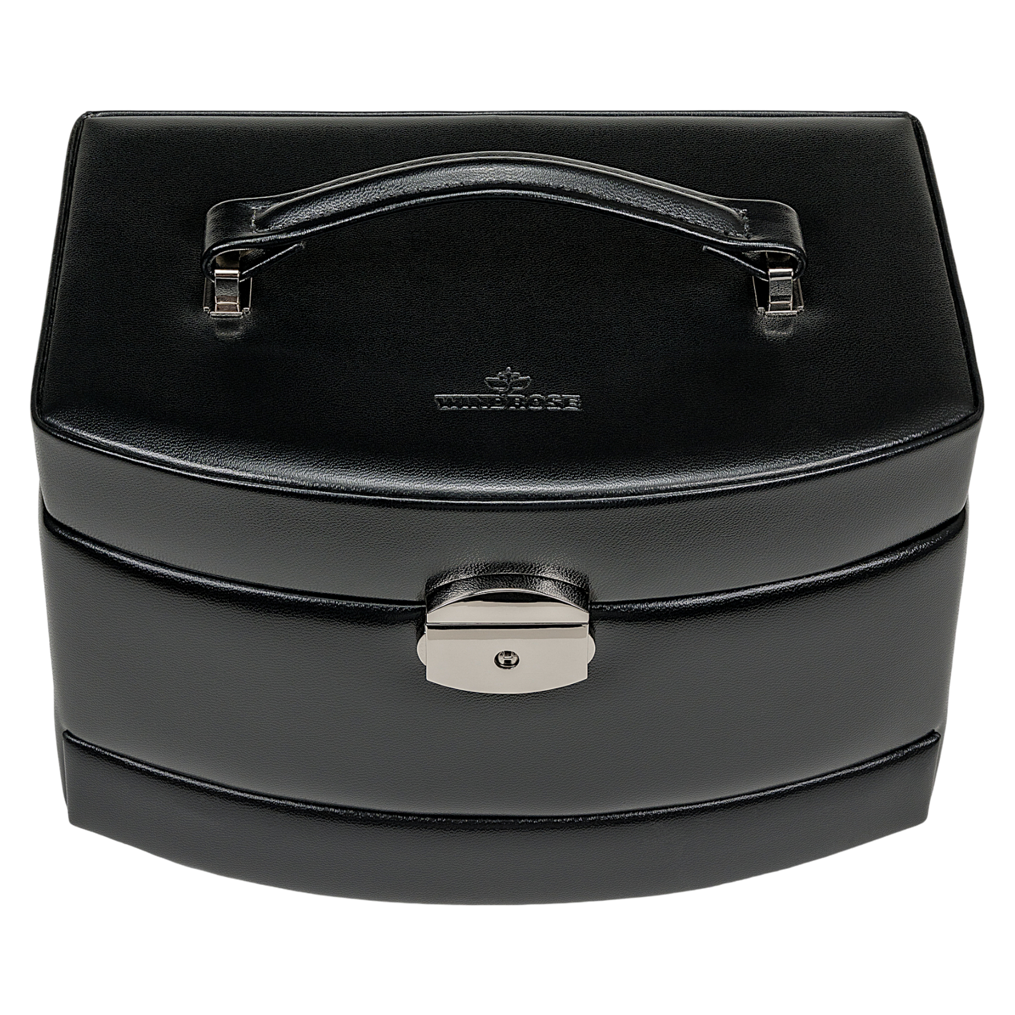 Coffret à bijoux automatique avec insert de voyage Merino / noir