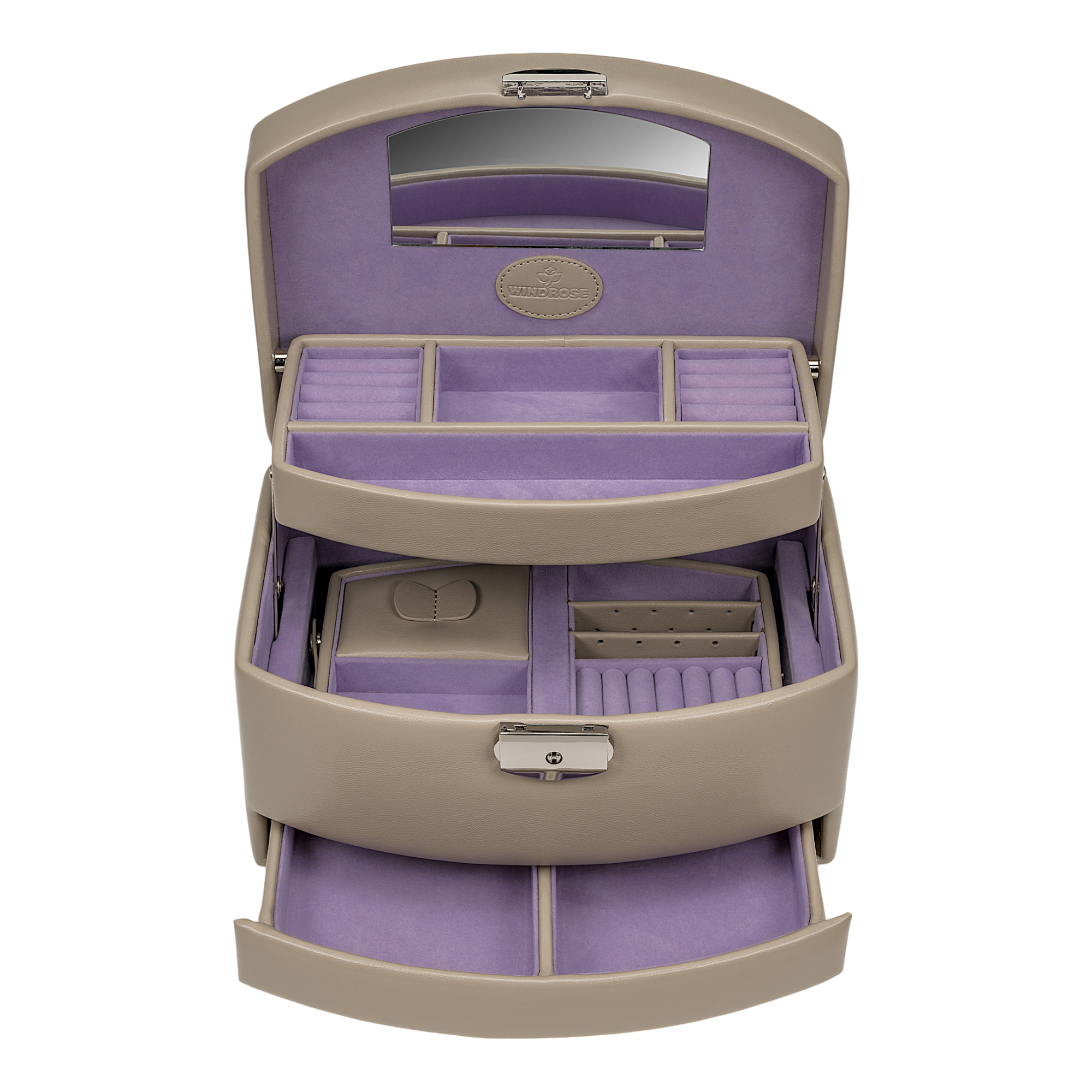 Portagioie automatico con inserto da viaggio Merino Moda / beige