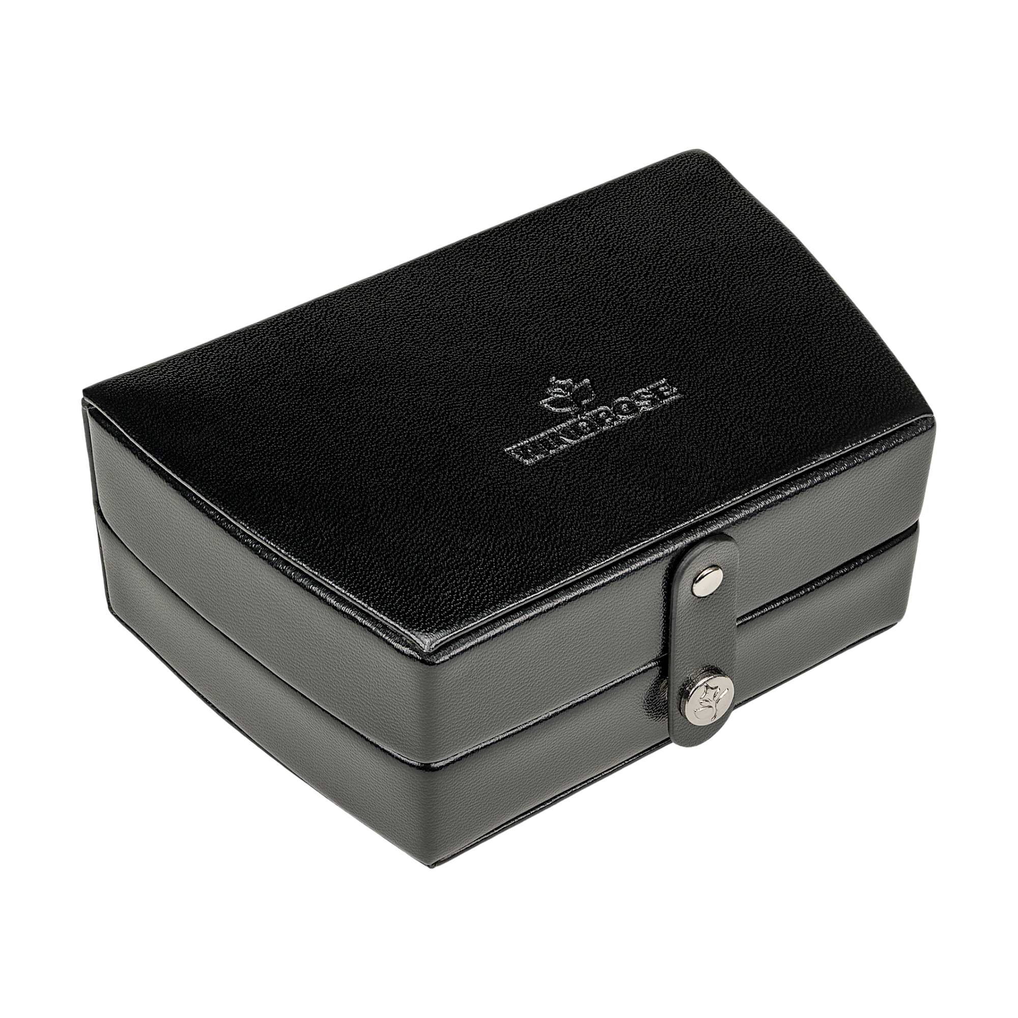 Coffret à bijoux automatique avec insert de voyage Merino / noir