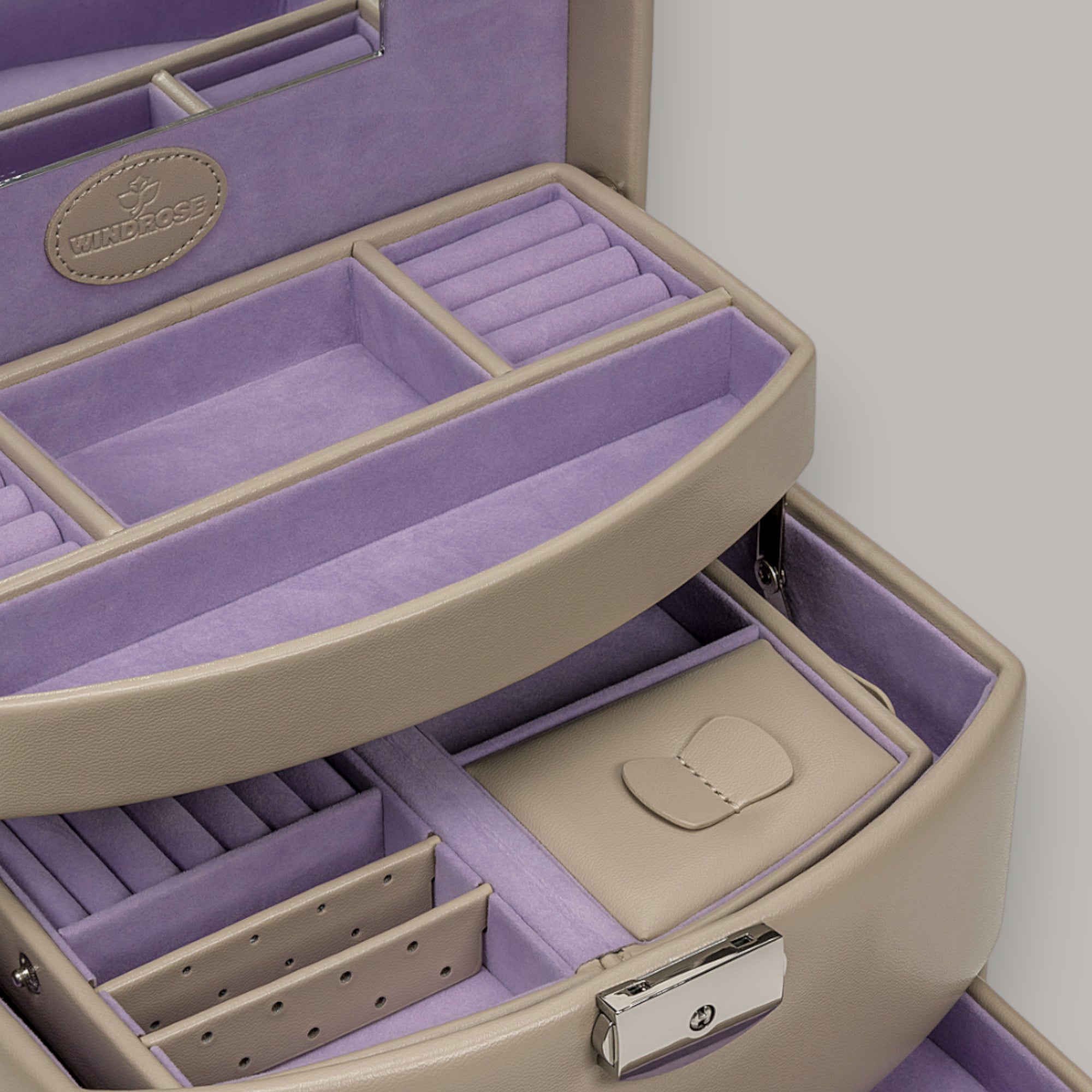 Portagioie automatico con inserto da viaggio Merino Moda / beige