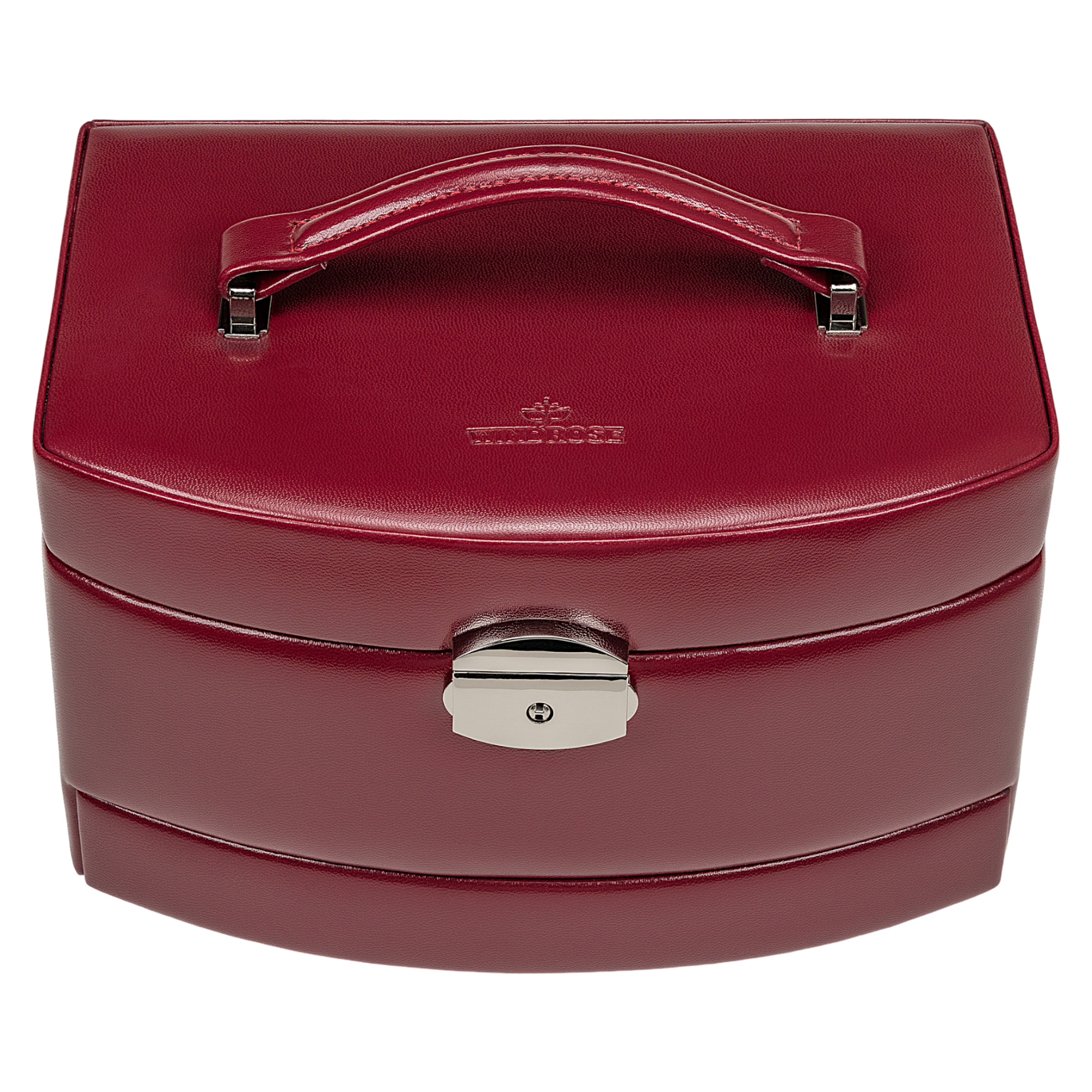 Portagioie automatico con inserto da viaggio Merino / rosso