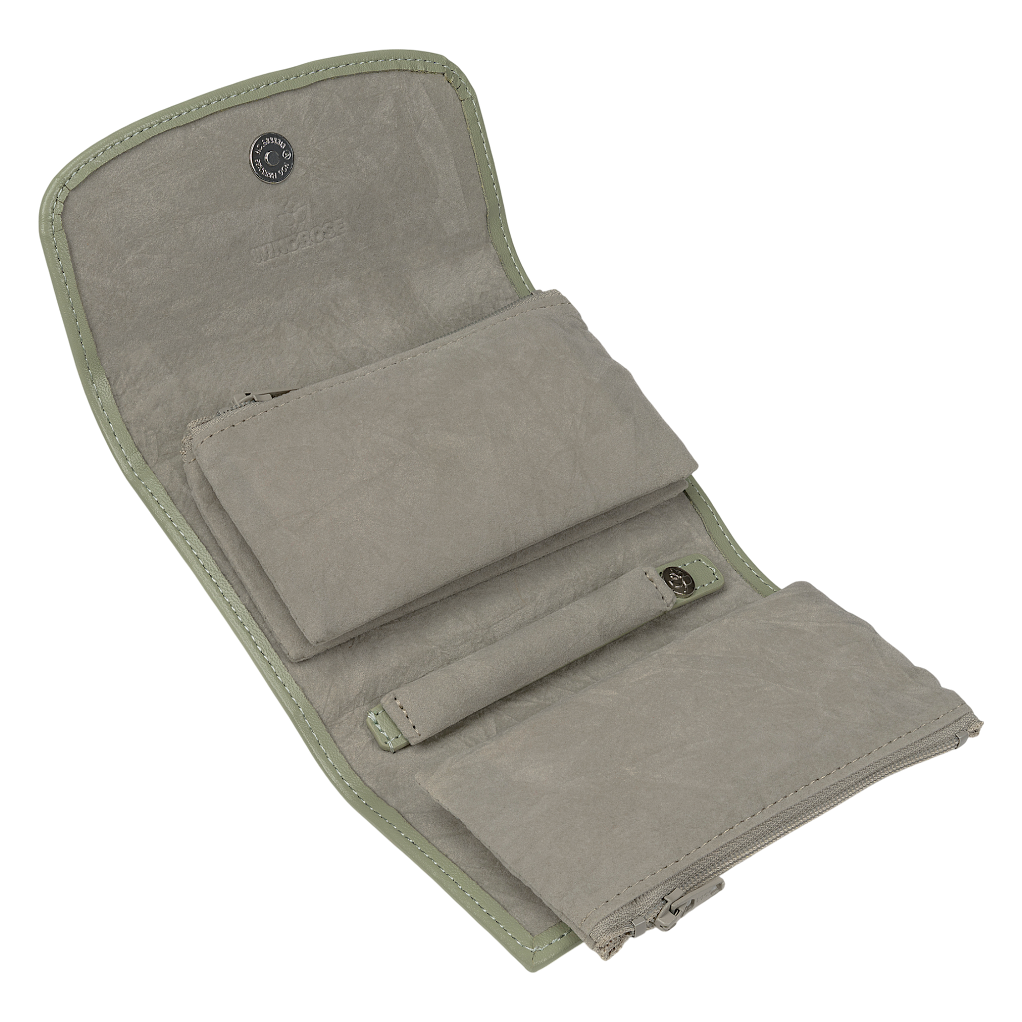 Schmuckkoffer mit integrierter Schmucktasche Merino Moda / salbei