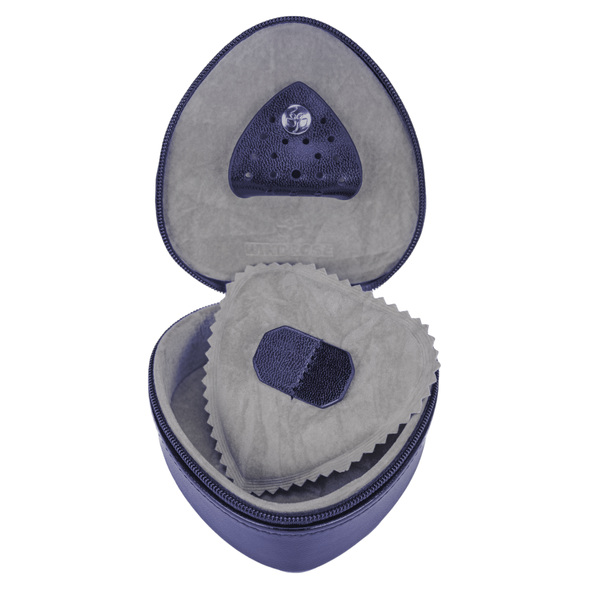 Petite boîte à cœur Merino Moda / bleu foncé