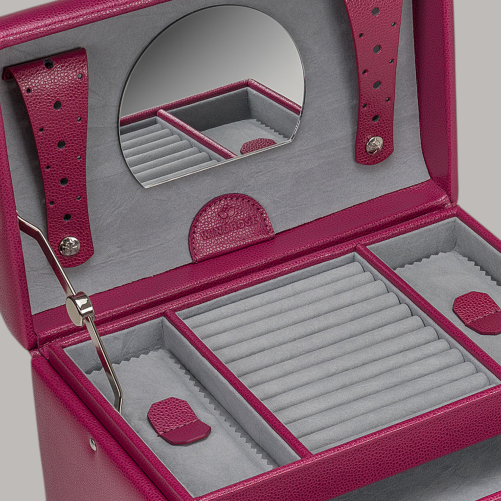 Portagioie Beluga / berry (pelle)