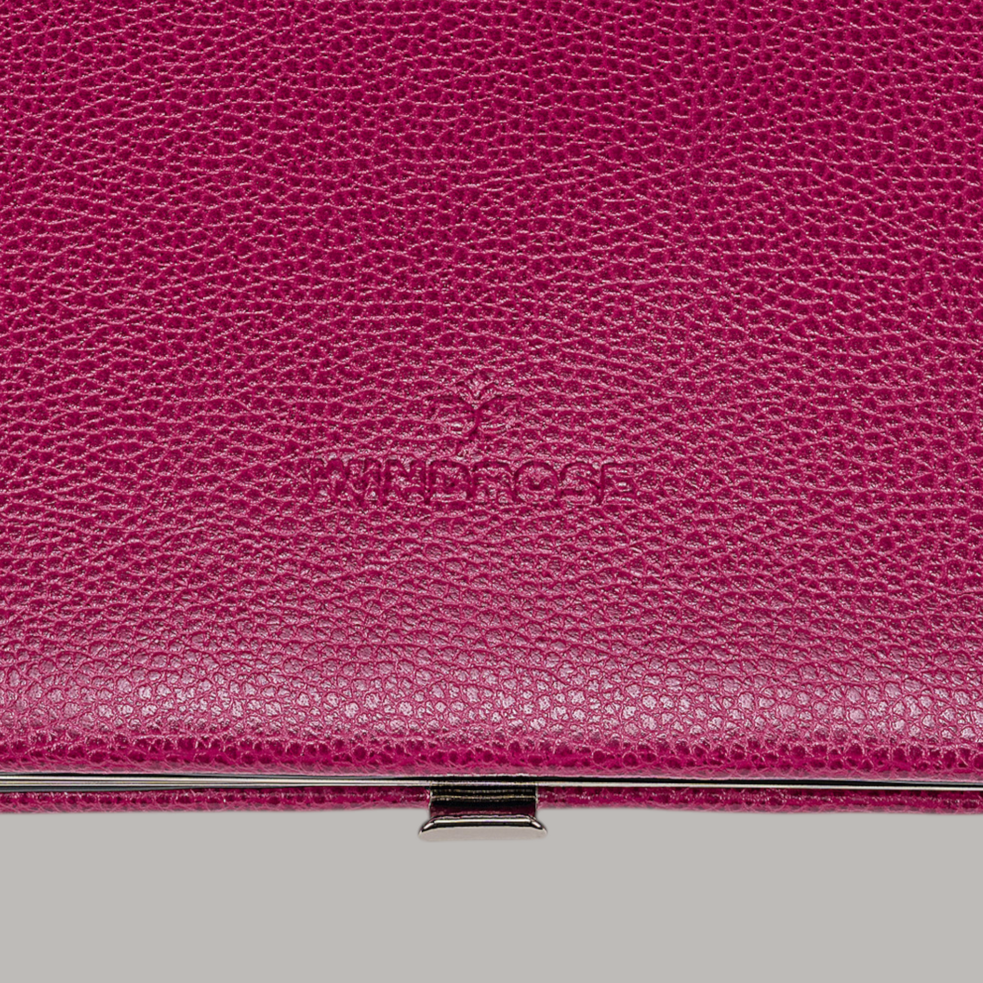 Astuccio per manicure da 10 pezzi Beluga / berry (pelle)