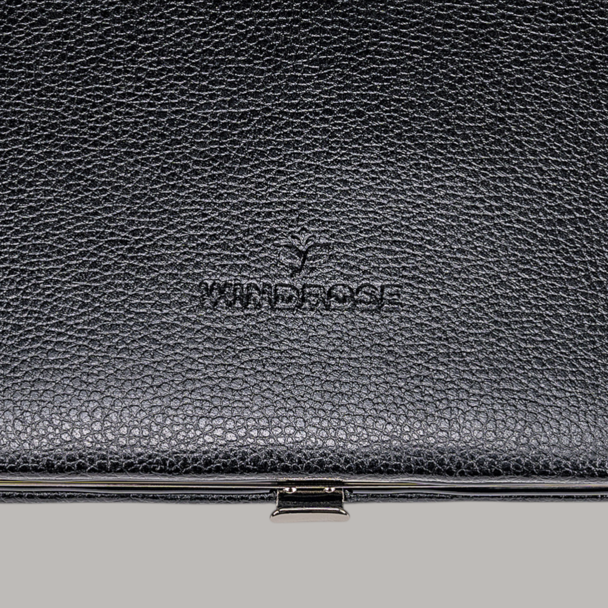 Astuccio per manicure da 10 pezzi Beluga / nero (pelle)