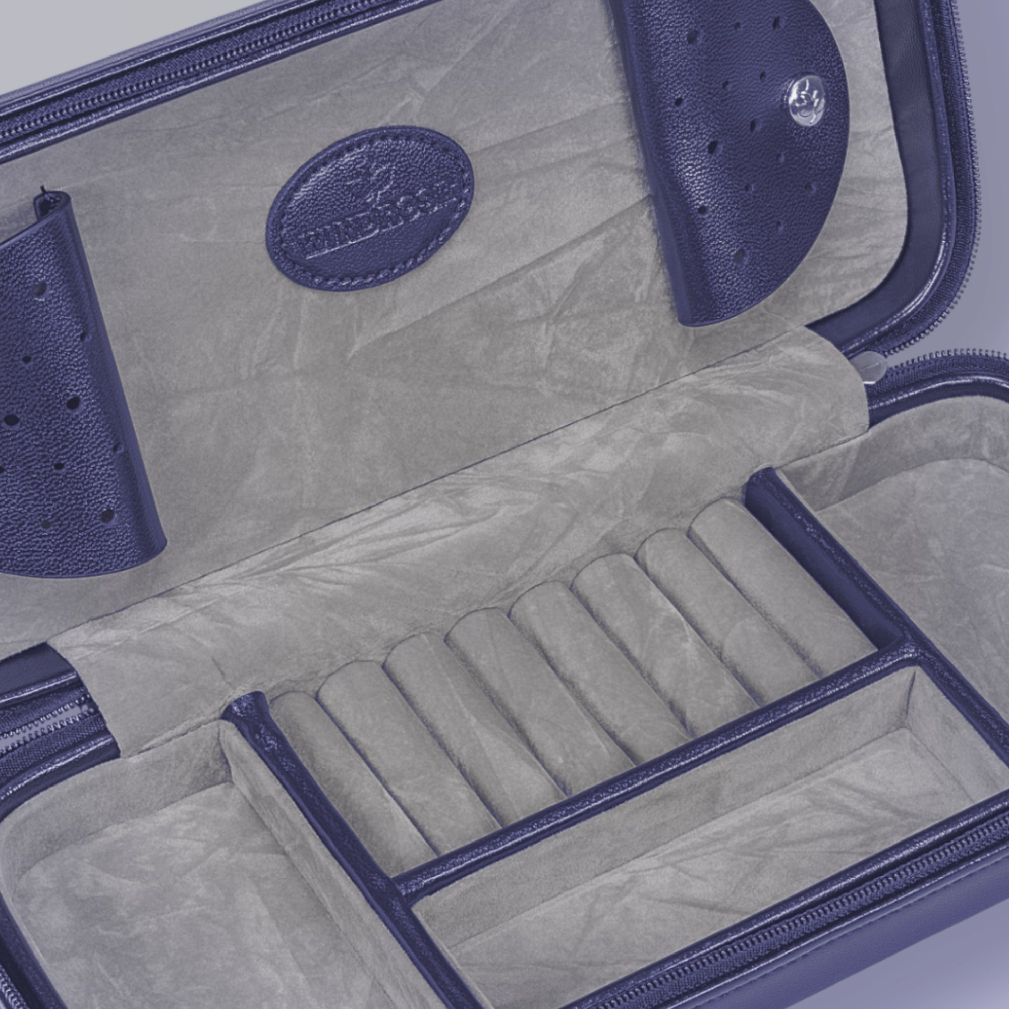 Charmbox für die Reise Merino Moda / dunkelblau