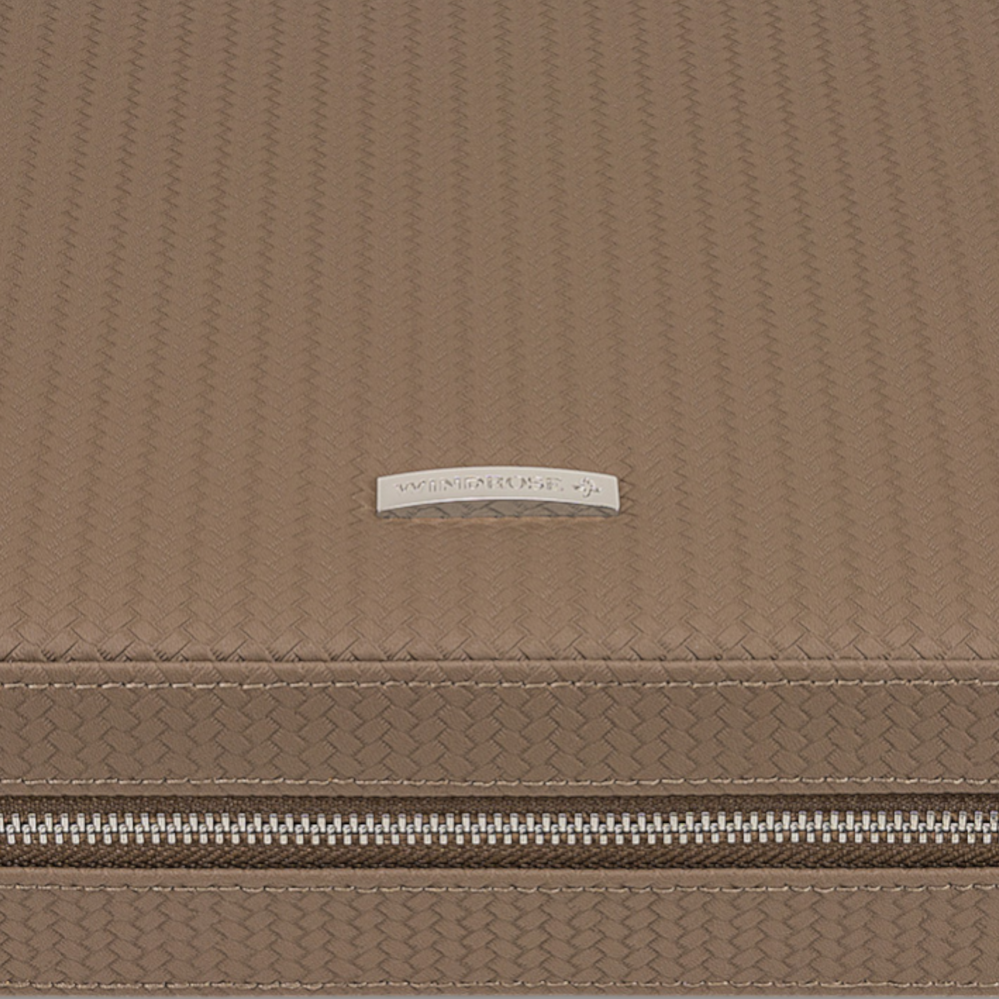 Boîte à bijoux zippée Corbello / mocca