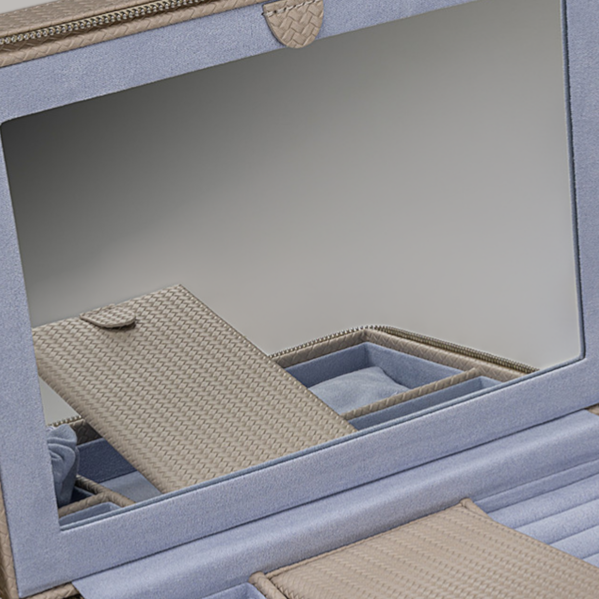 Reissverschluss Schmuckbox corbello / taupe